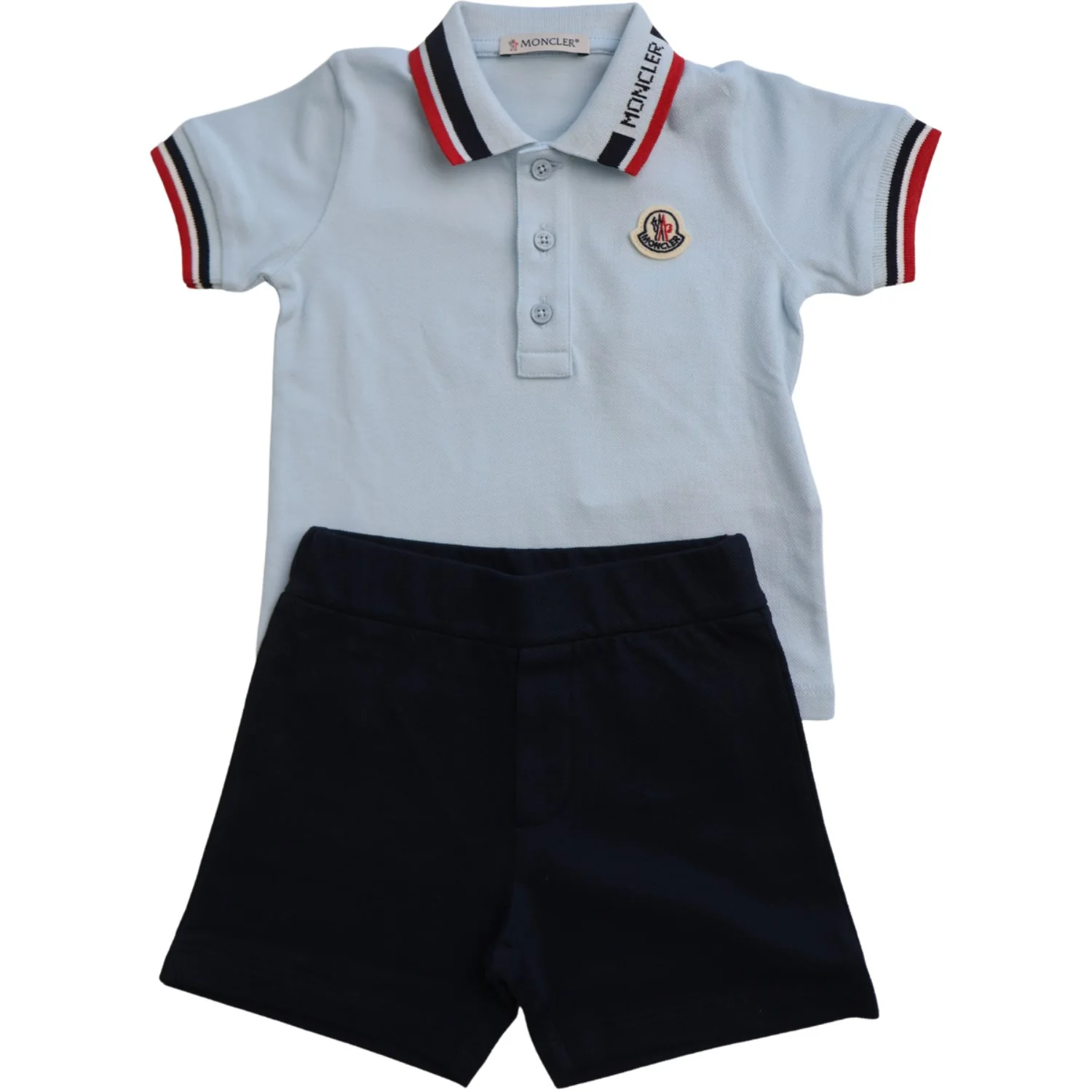 Moncler Dark Blue Knitwear Clothing Ensemble Set