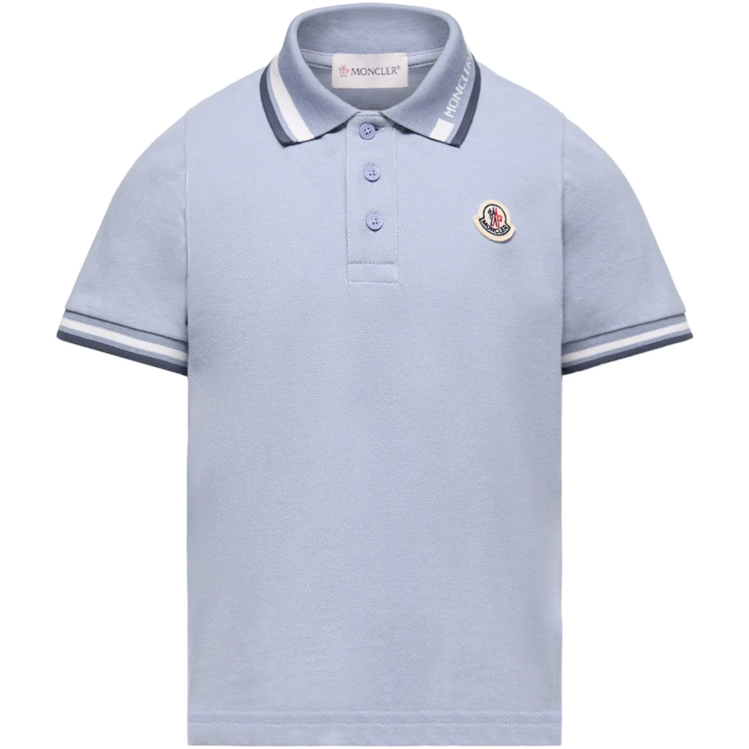 Moncler Medium Blue Ss Polo