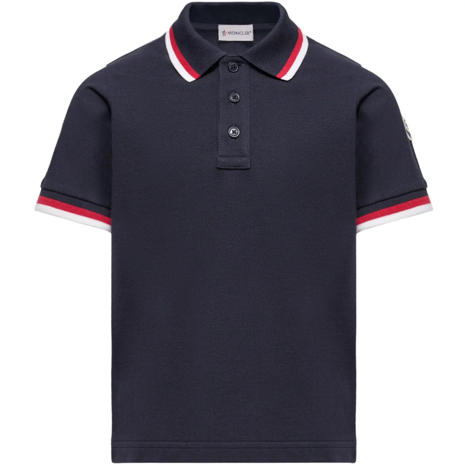 Moncler Navy Ss Polo