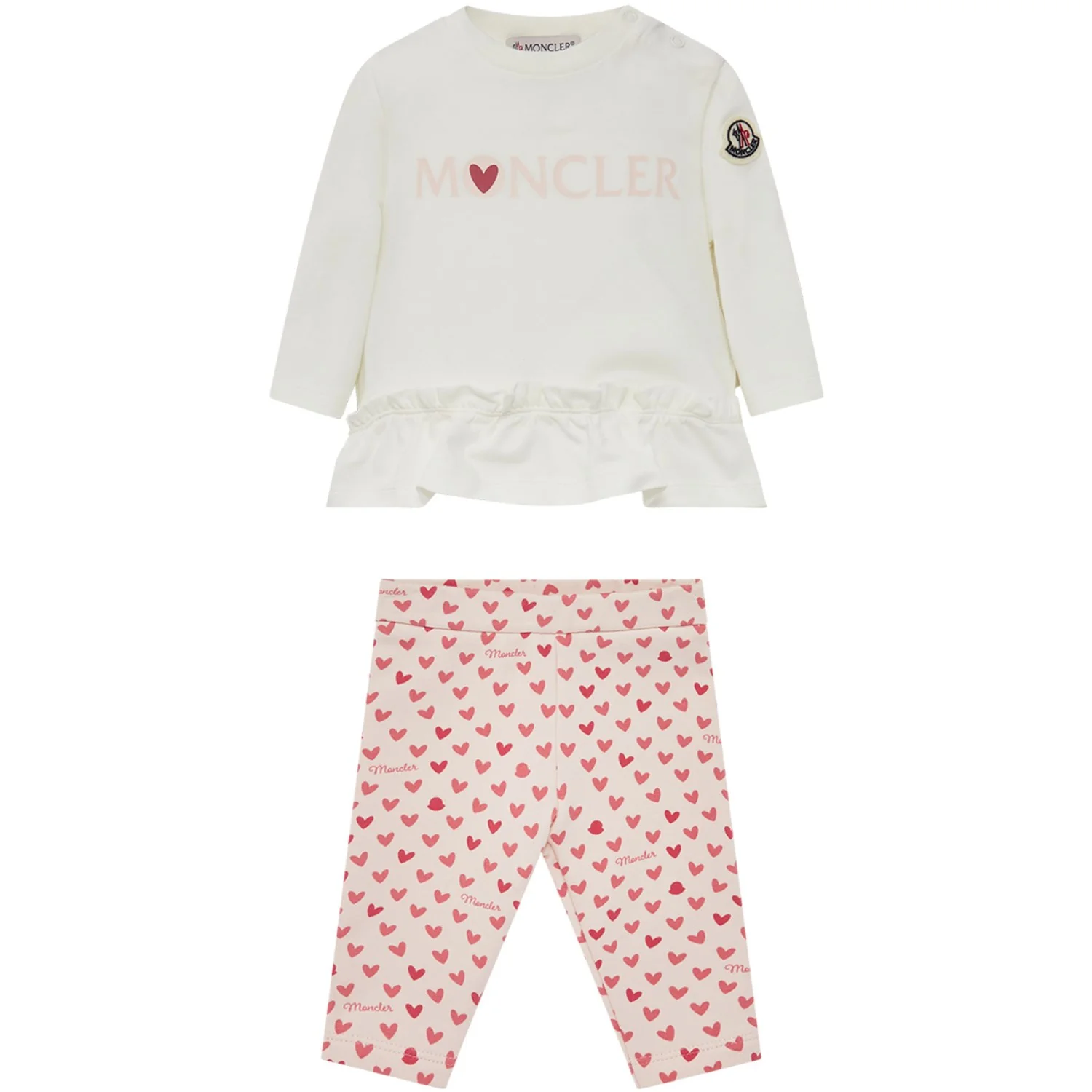 Moncler Open White Knitwear Clothing Ensemble Set