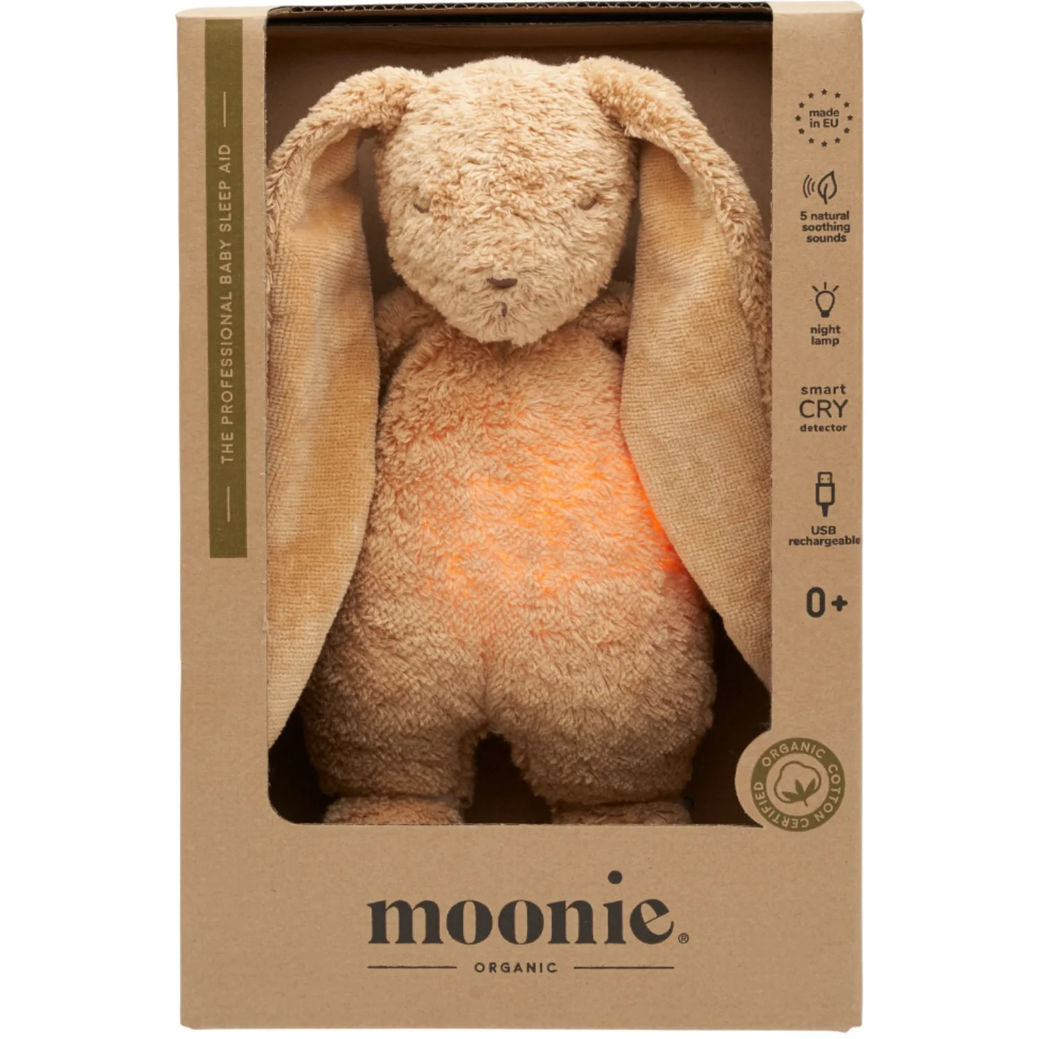 Moonie Cappucino 2.0 Organic Humming Bunny With A Lamp - Image 3
