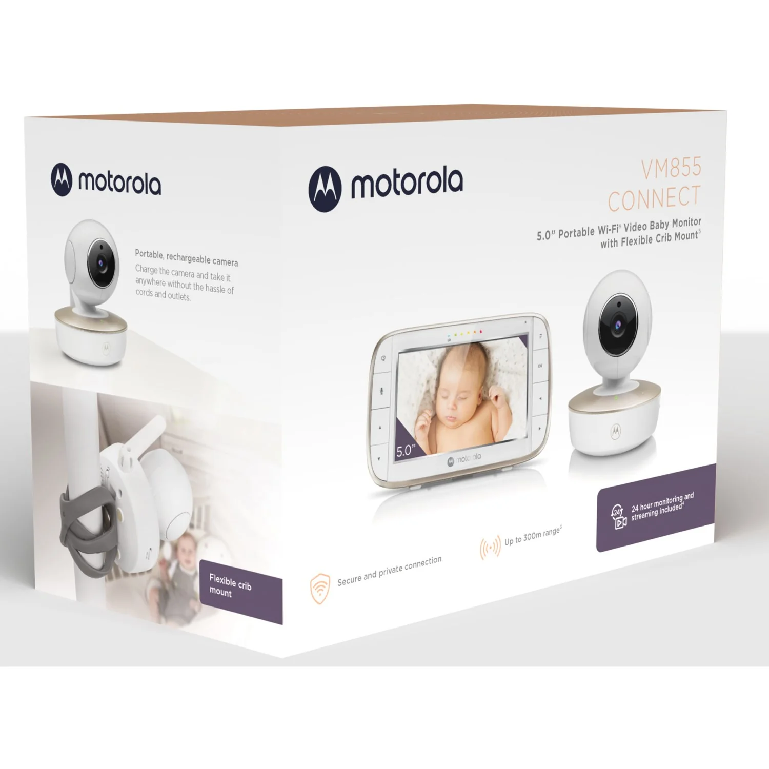 Motorola White Baby Monitor VM855 Connect - Image 4