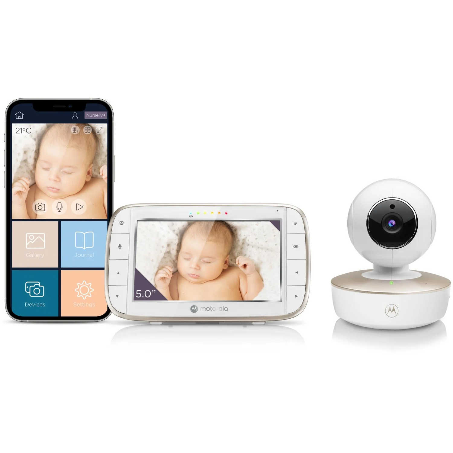 Motorola White Baby Monitor VM855 Connect - Image 5