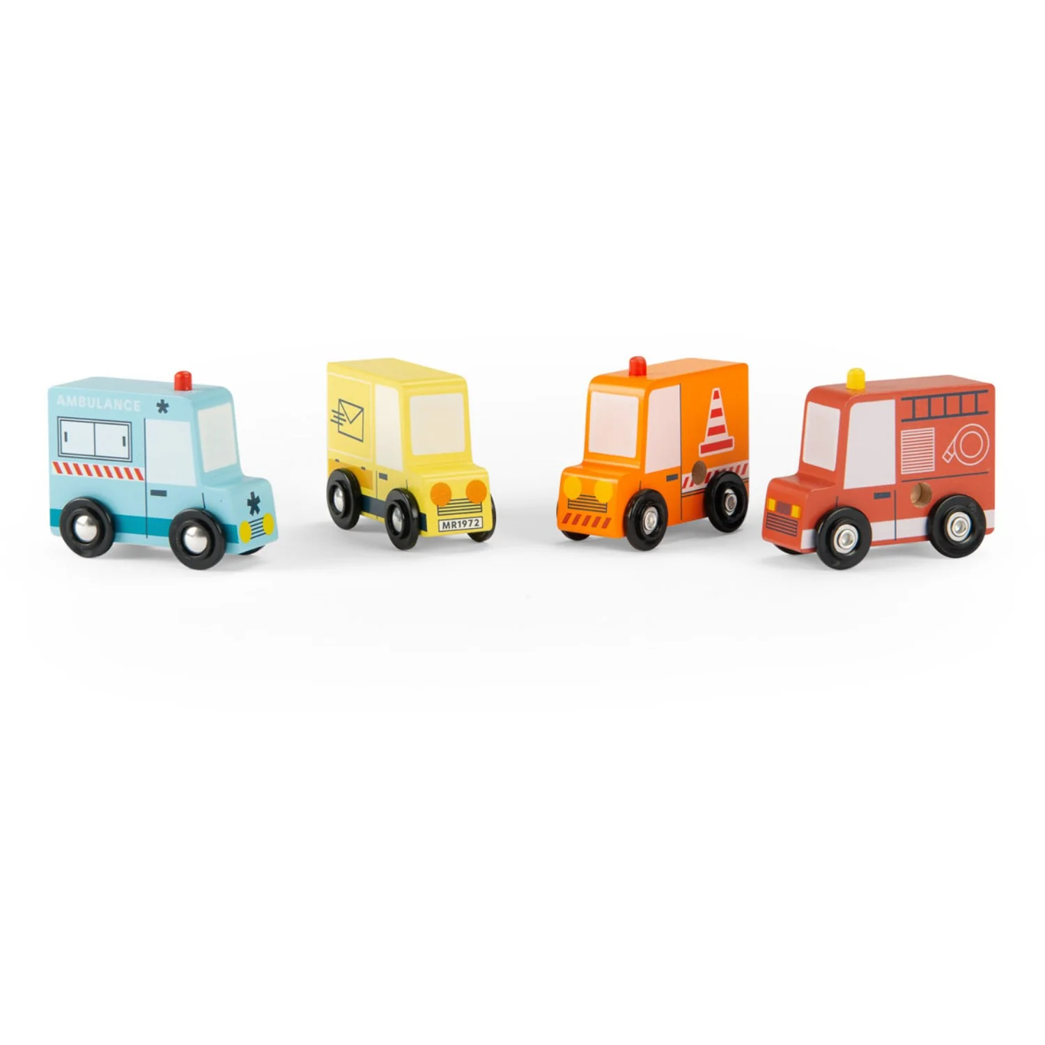 Moulin Roty 4 wooden vans - Avenue du Moulin