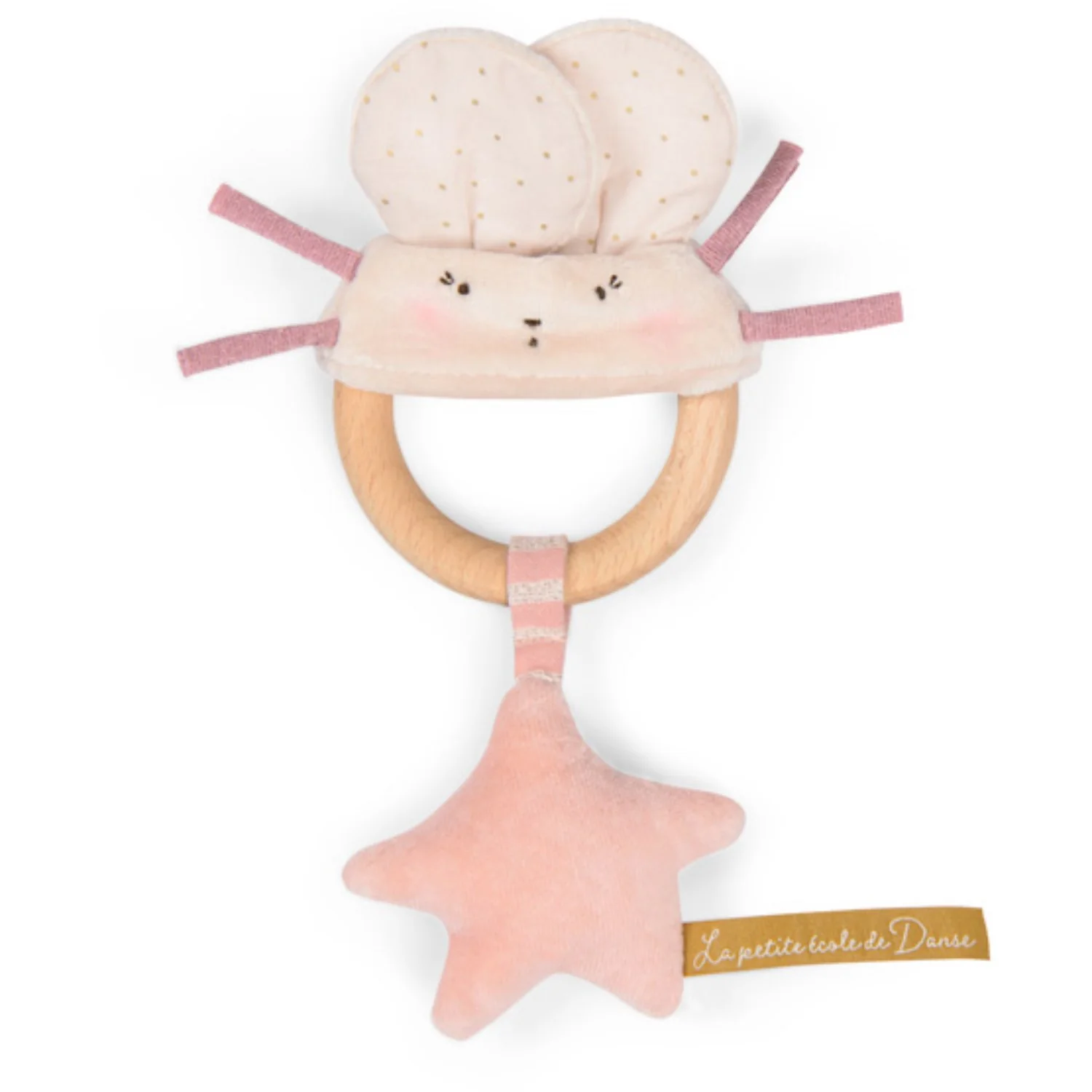 Moulin Roty Rattle in Wood - Mice - La Petite Ecole de Danse