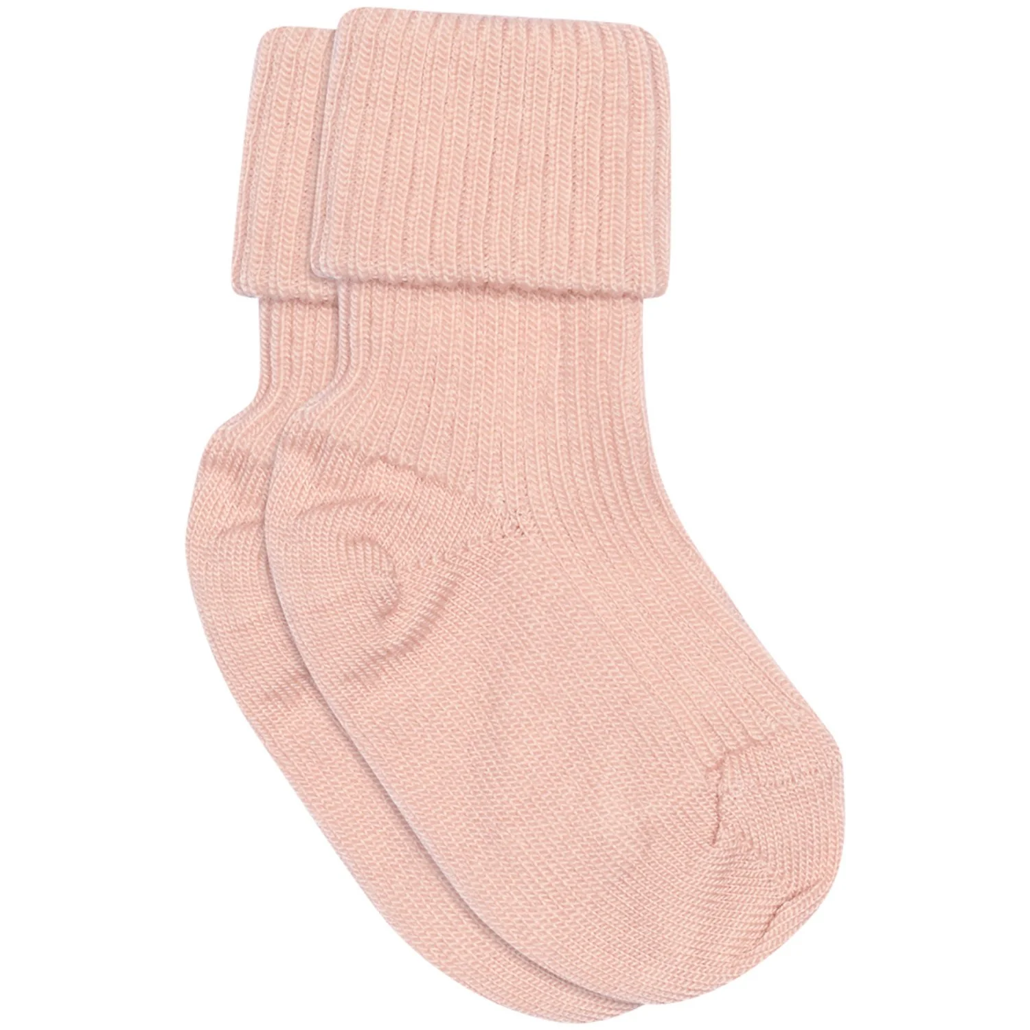 Mp Danmark Rose Dust Wool Rib Baby Socks 3-Pack - Image 2