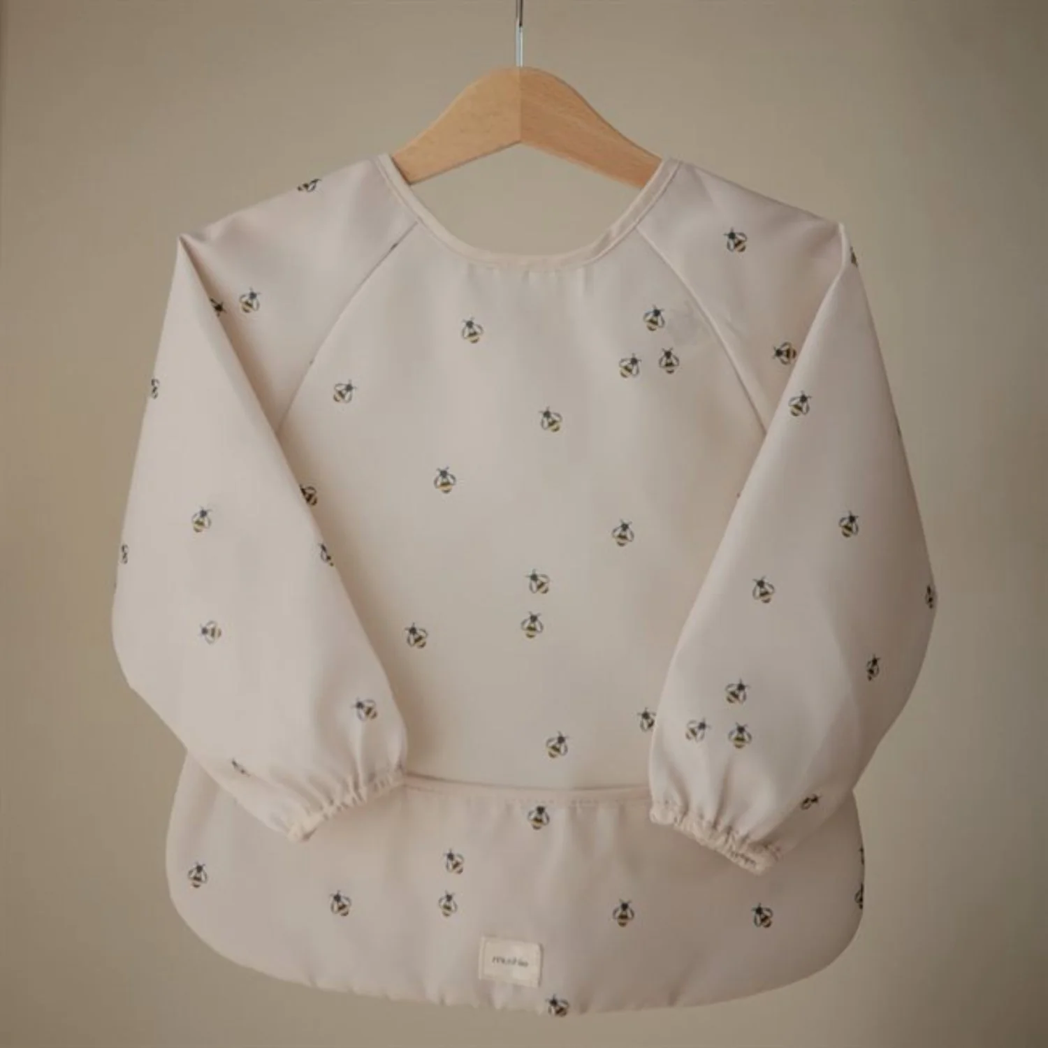 Mushie Bees Long Sleeve Bib - Image 2