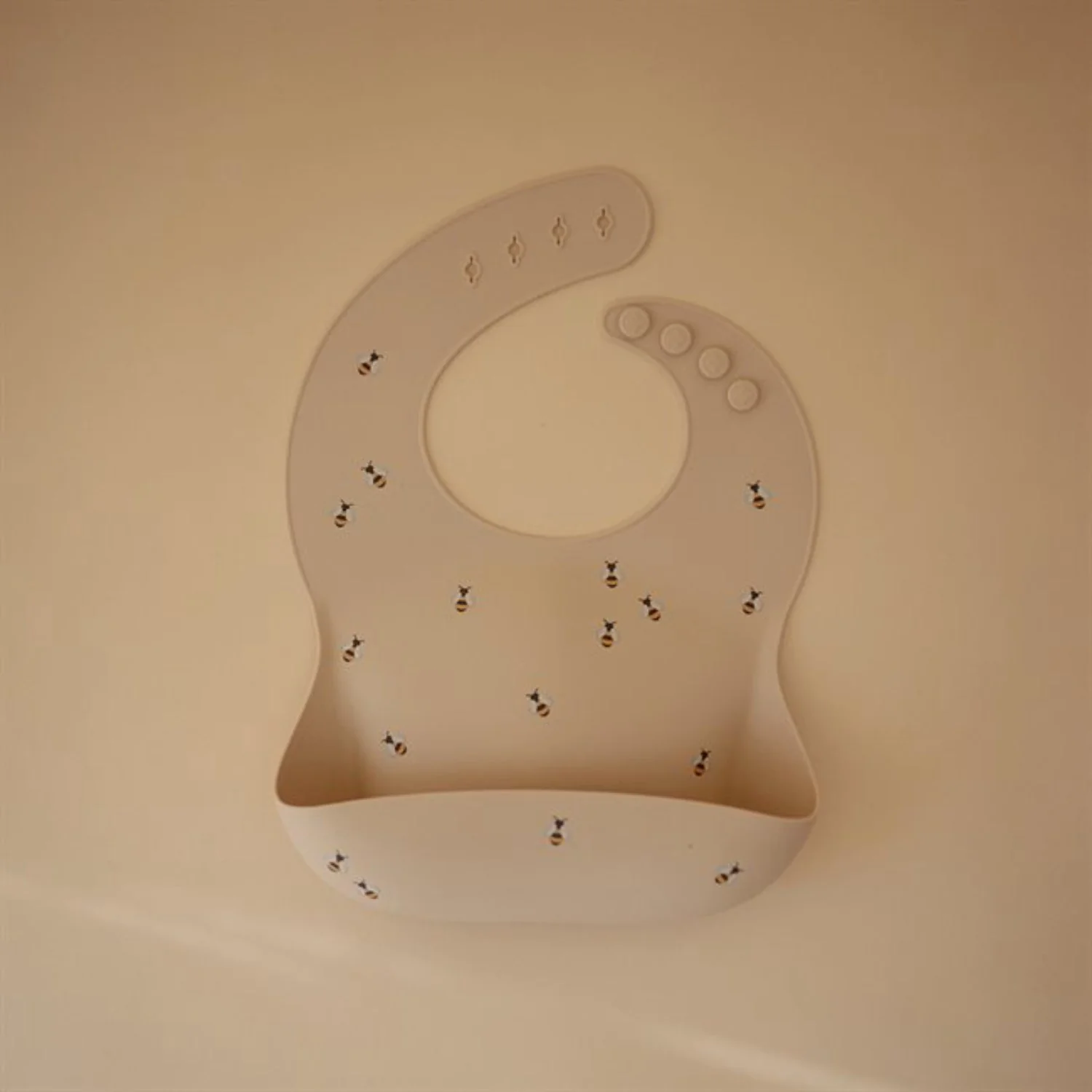 Mushie Bees Silicone Bib - Image 2