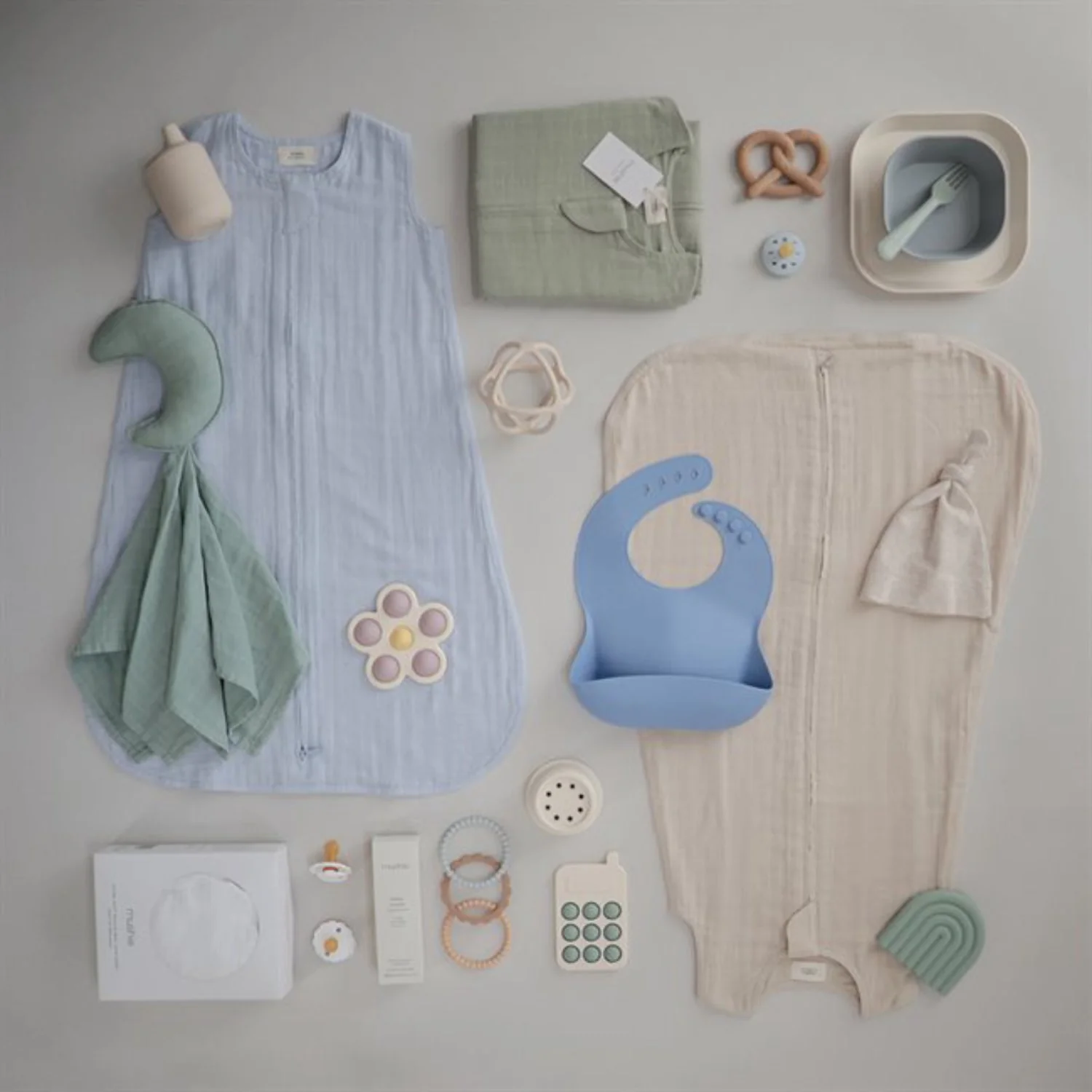 Mushie Blush Muslin Sleep Bag - Image 4