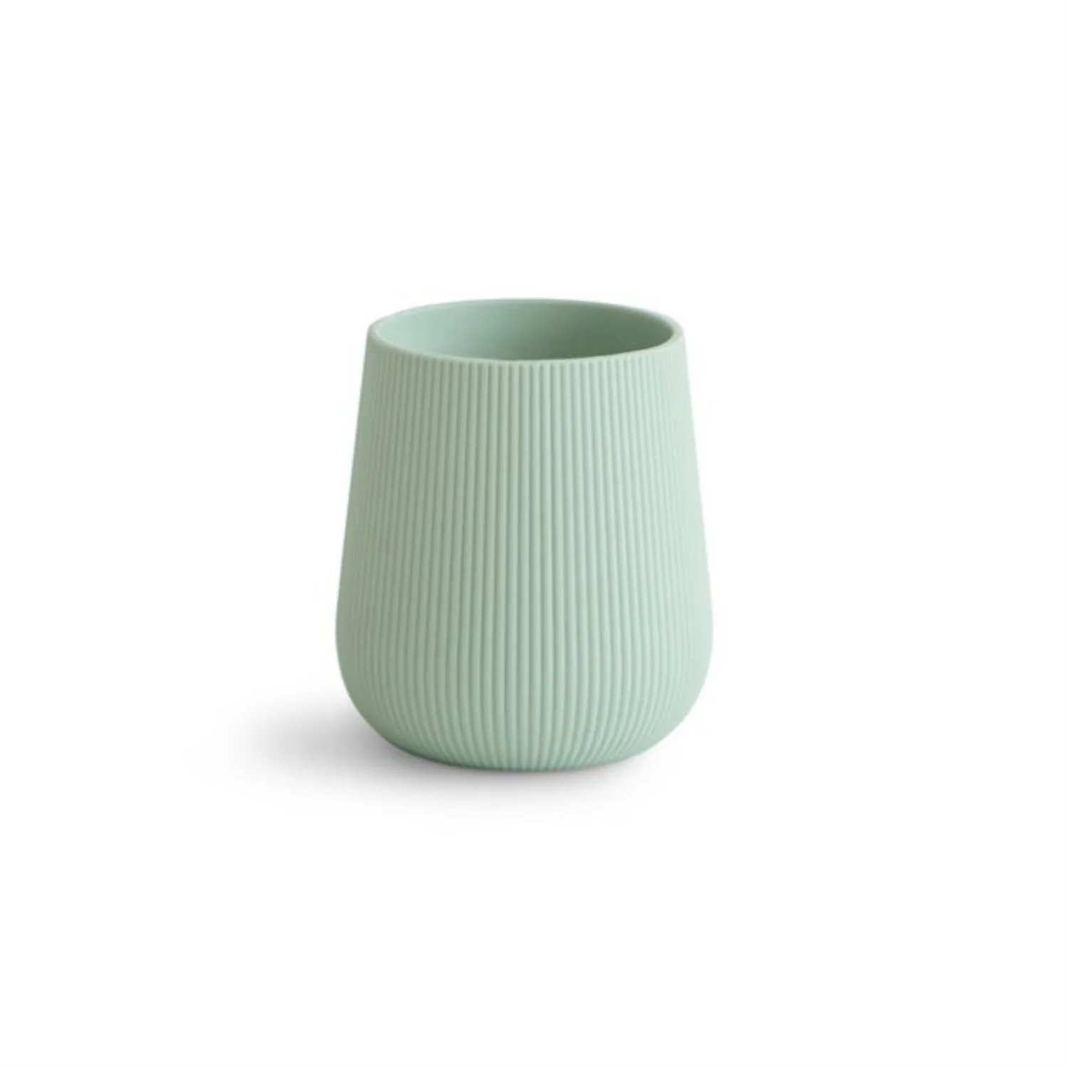 Mushie Cambridge Blue Silicone Starter Cup