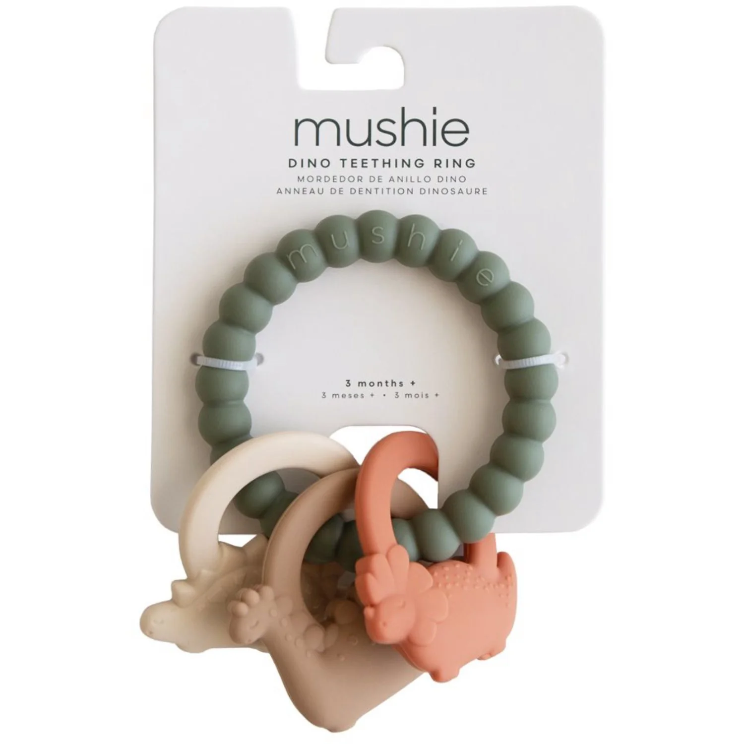 Mushie Dried Thyme Mushie Dino Teething Ring - Image 6