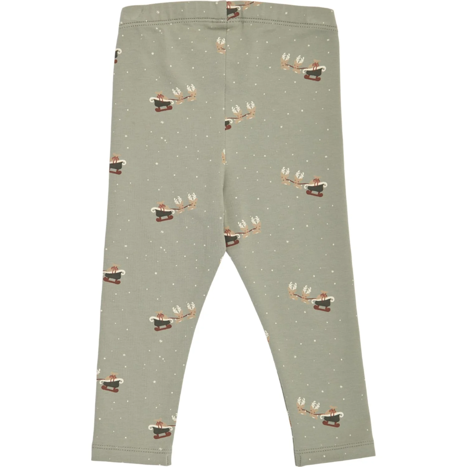 Müsli Shadow/ Deep Green/ Balsam Cream Christmas Leggings Baby - Image 2