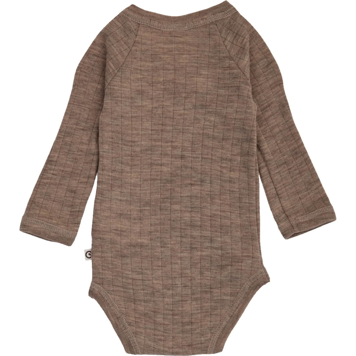 Müsli Walnut Melange Woolly Rib Wrap L/S Body - Image 2