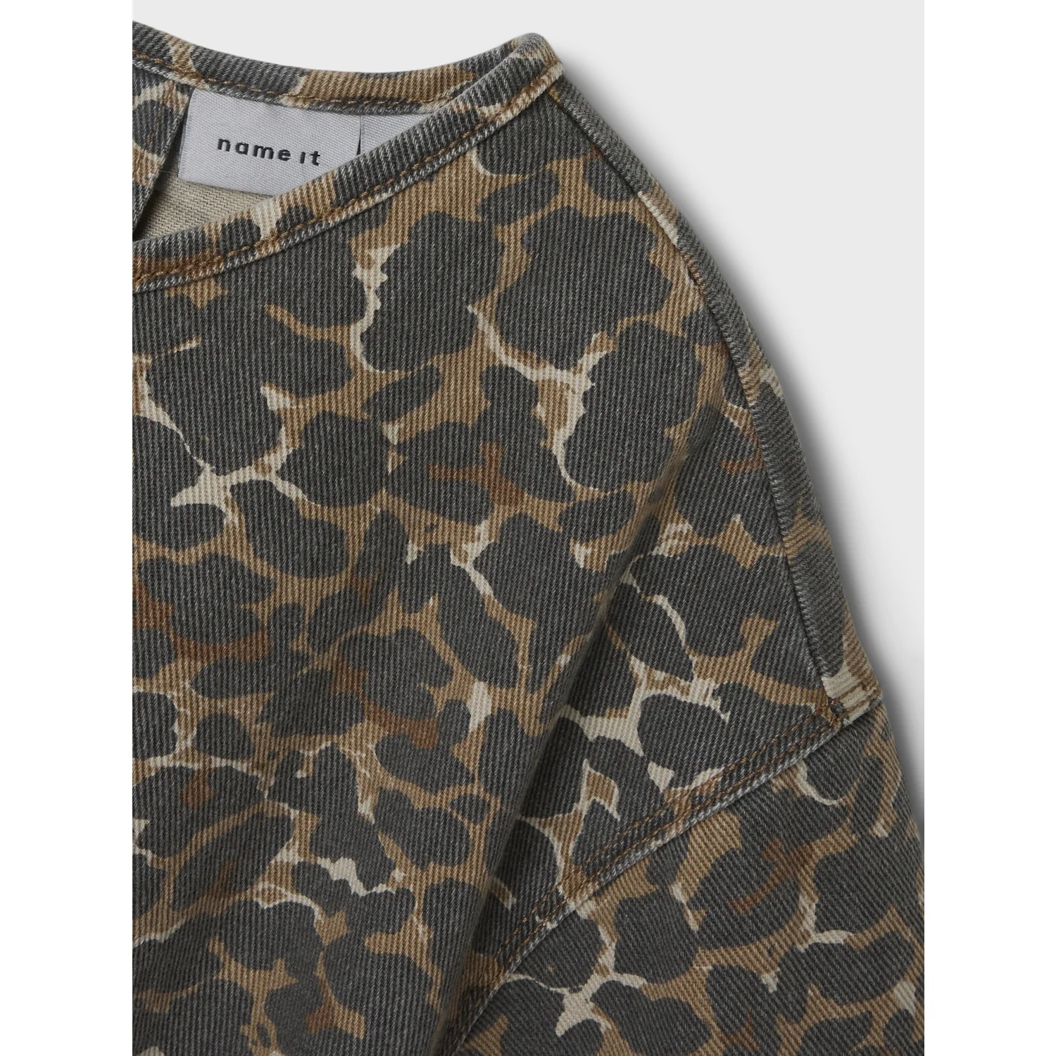 Name It Affogat Leo Washed Down Nkfleo Twill Dress 4002-Td T - Image 3