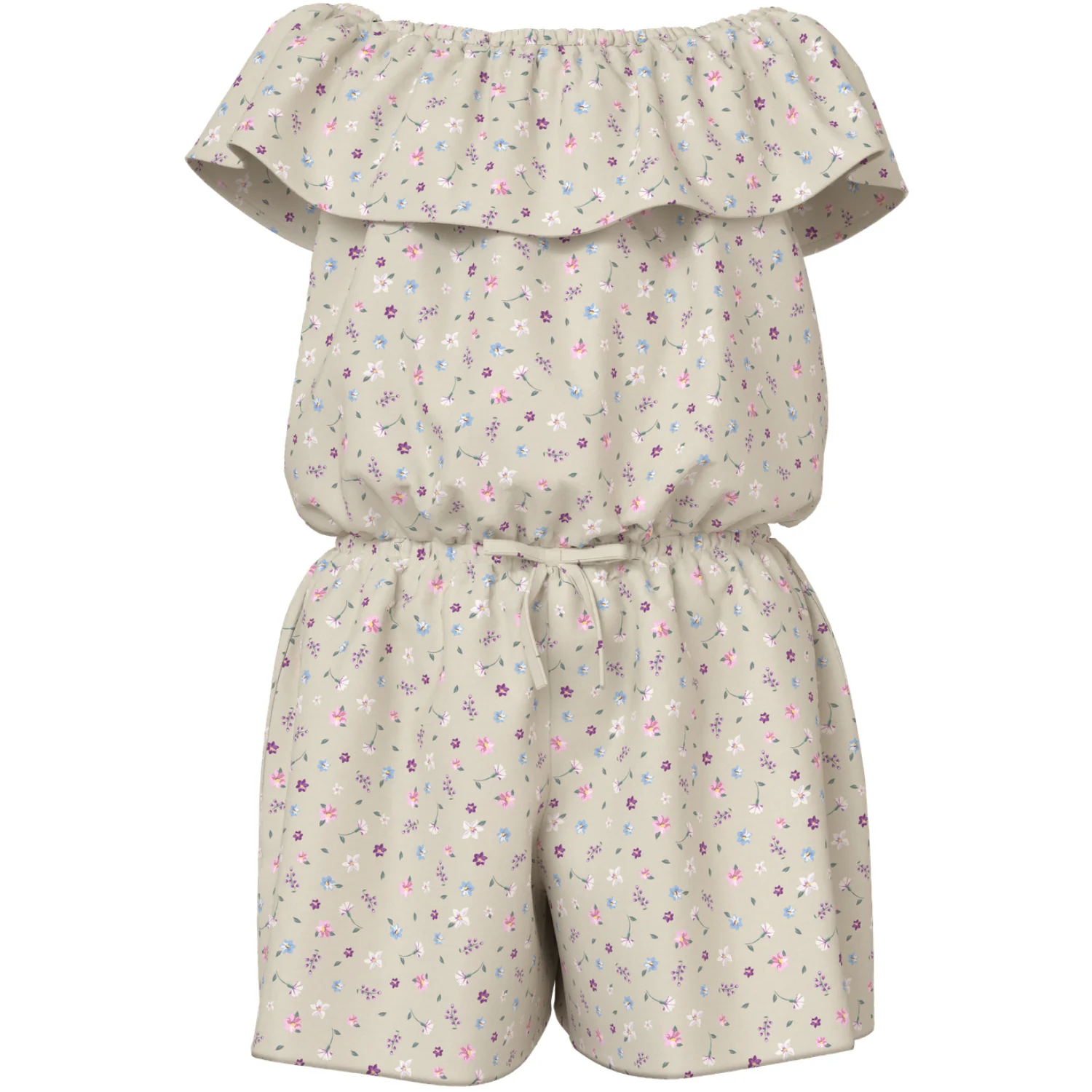 Name It Almond Milk Cute Flowers Nkfvinaya Ss Playsuit Fffff Noos