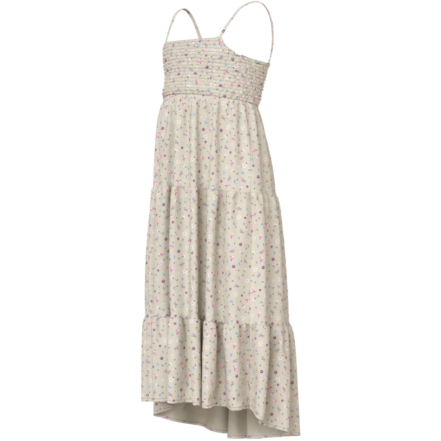 Name It Almond Milk Cute Flowers Nkfvinaya Strap Maxi Dress - Image 3