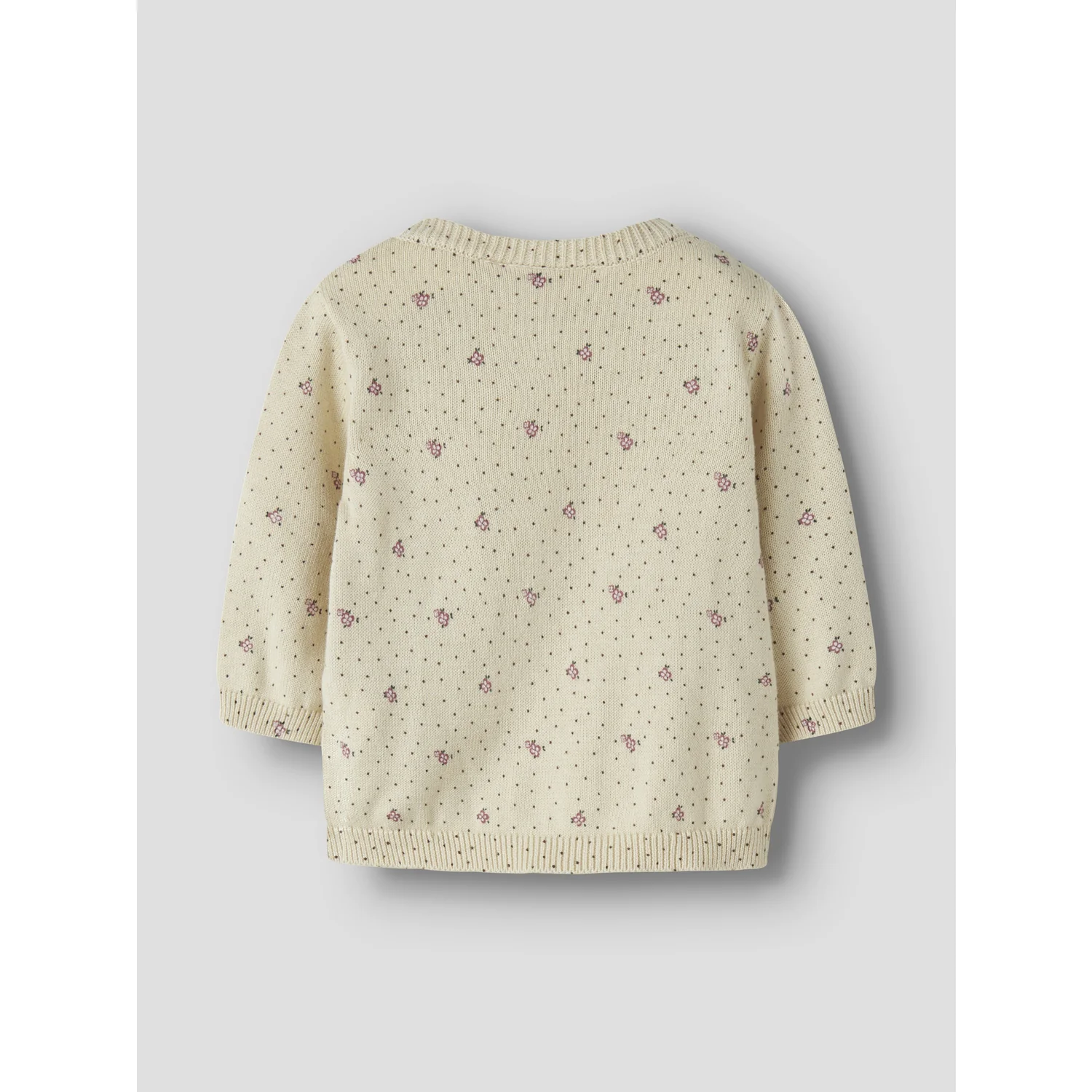 Name It Almond Milk Nbfhide Ls Knit Card - Image 2