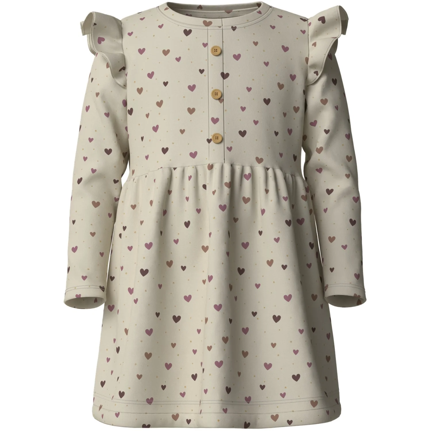 Name It Almond Milk Nmfhayla Ls Light Swe Dress