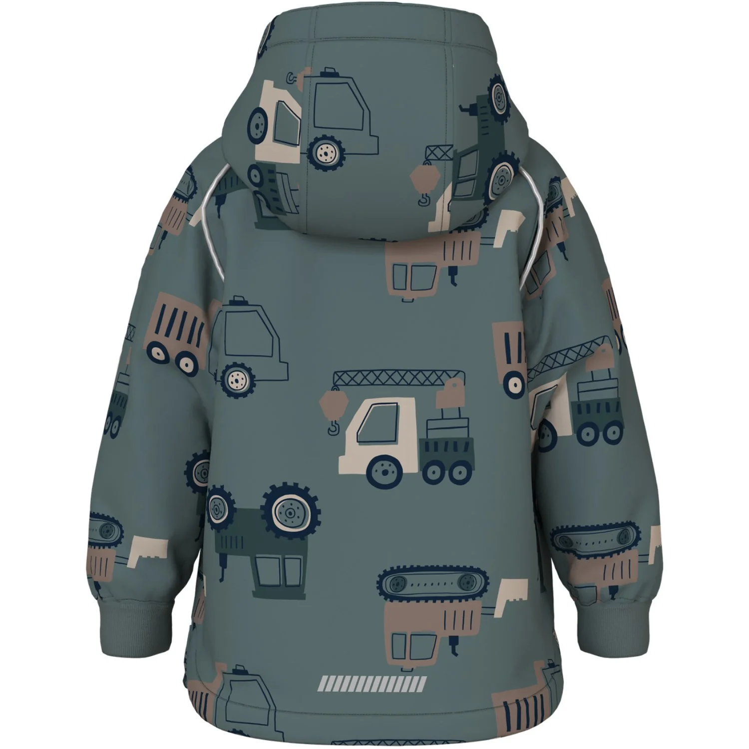 Name It Balsam Green Machines Nmmalfa08 Softshell Jacket Aop Fo - Image 3