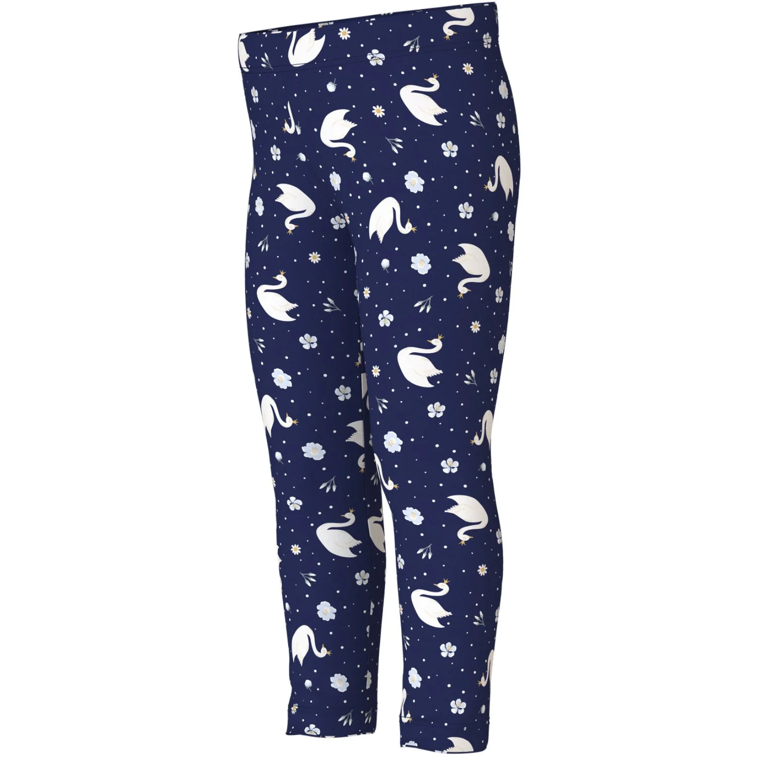 Name It Beacon Blue Swans Nmfdavina Aop Swe Leggings Bru - Image 2