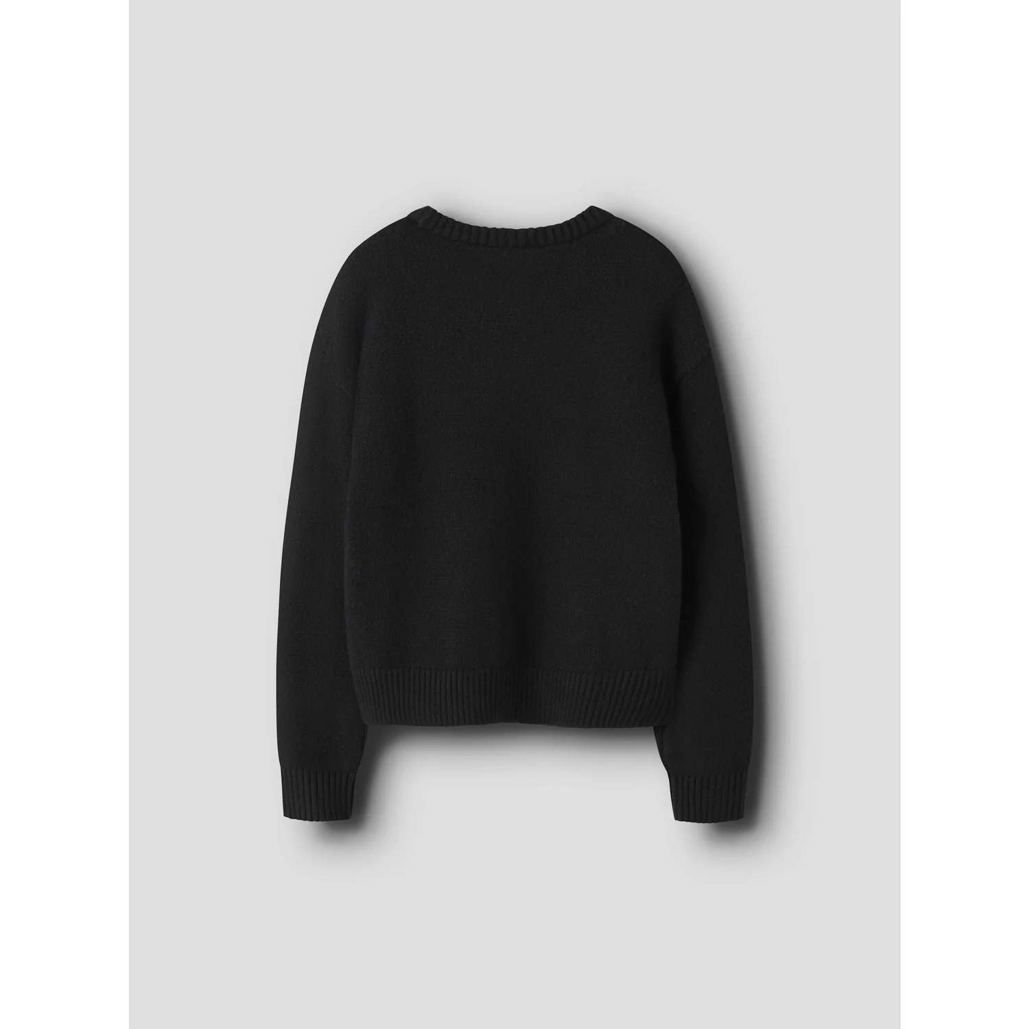 Name It Black Bright White Bow Nkfsonja Ls Knit - Image 3