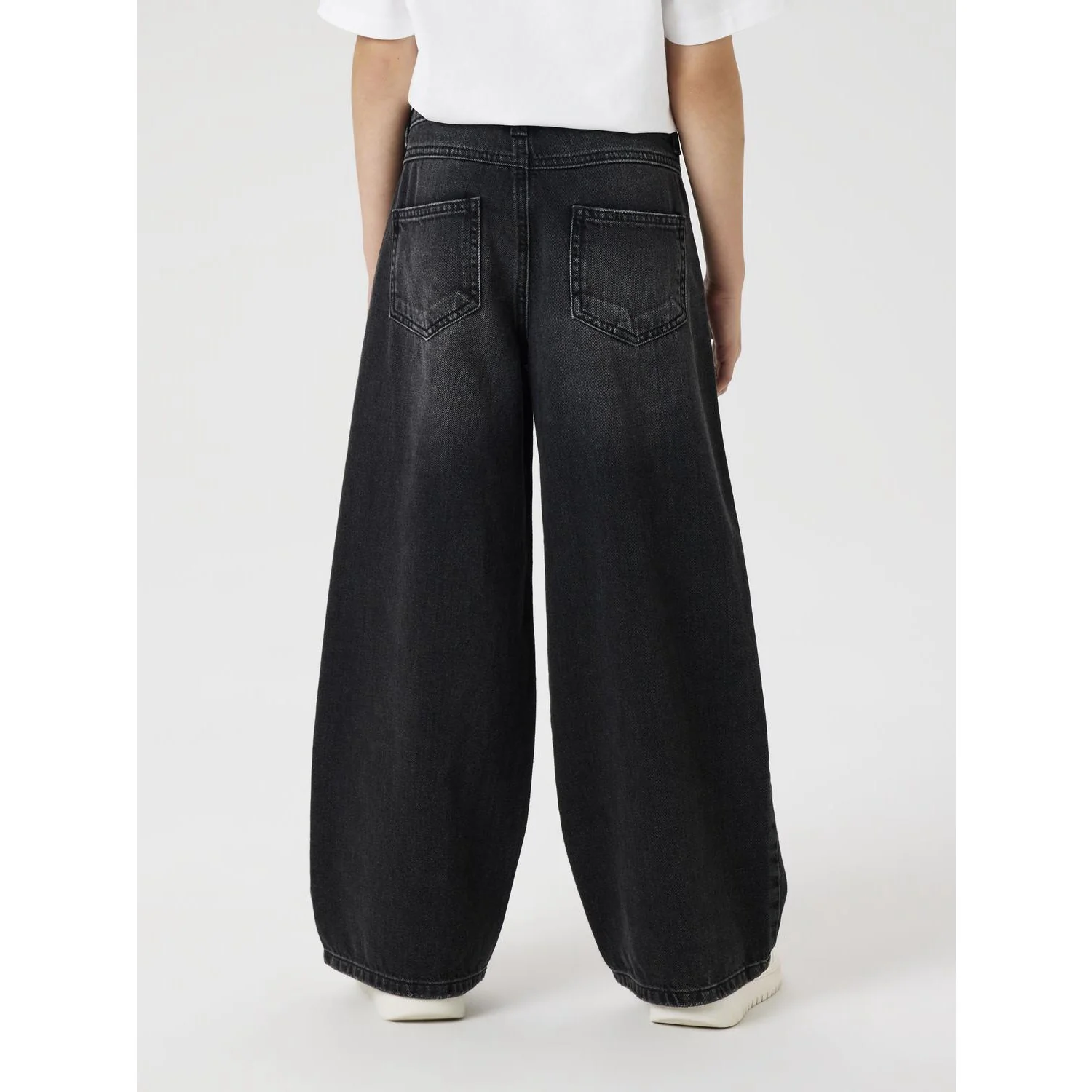 Name It Black Denim Nkfrose Hw Wide Jeans Destr 1411-Be Noos - Image 3