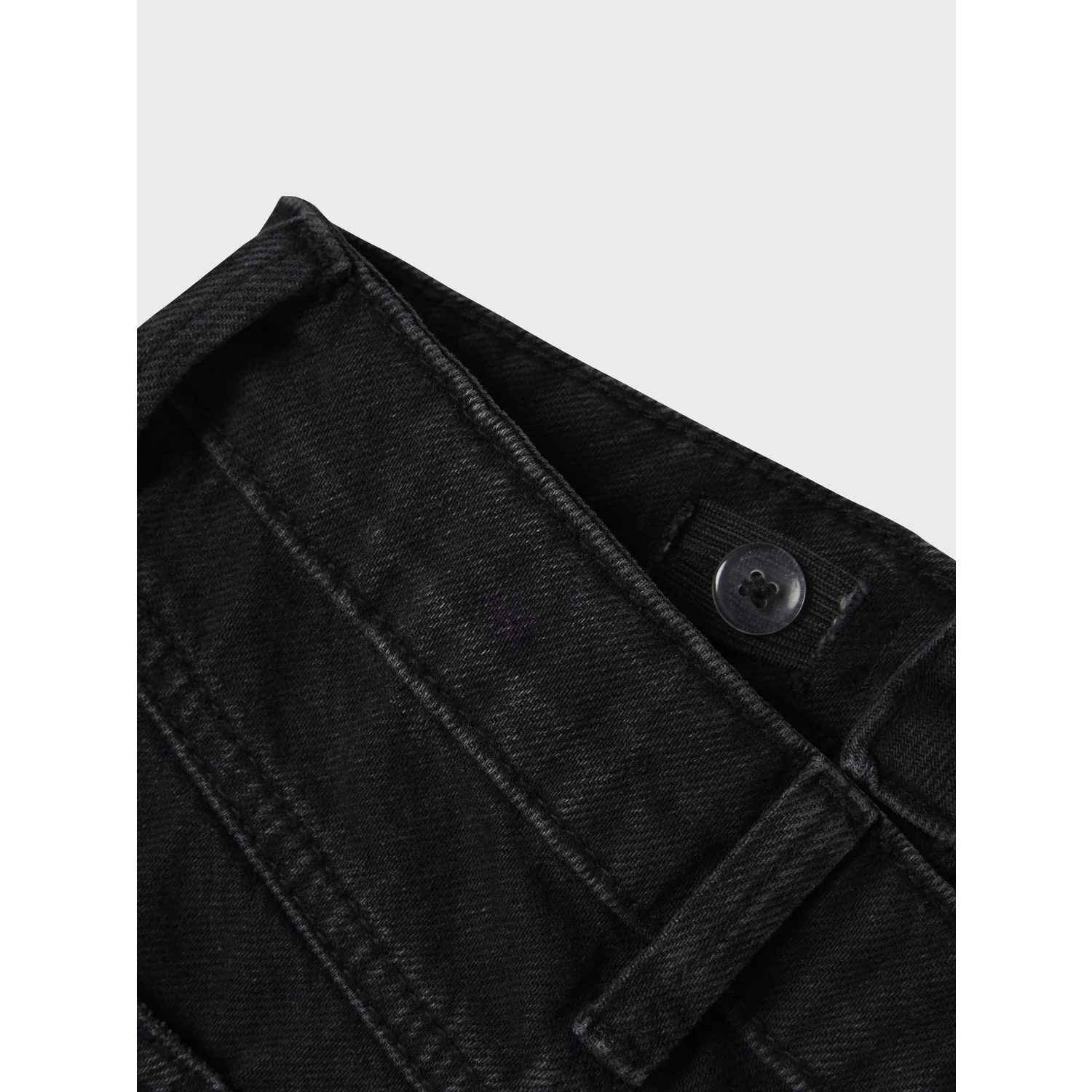Name It Black Denim Nkfrose Hw Wide Jeans Destr 1411-Be Noos - Image 4