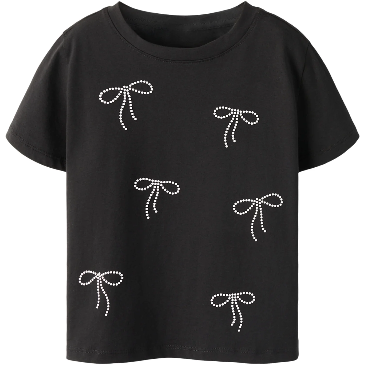 Name It Black Nkfluelle Ss Nreg Top