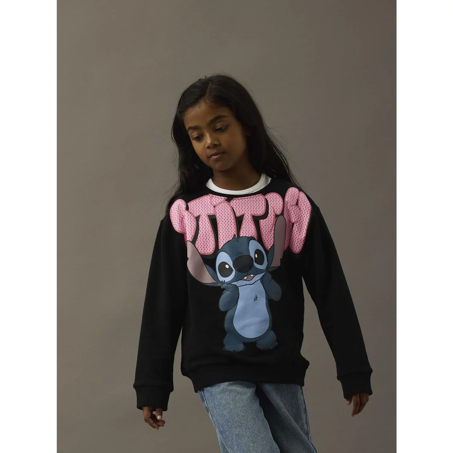 Name It Black Nkfodimi Stitch Rlx Sweat Bru Wdi - Image 3