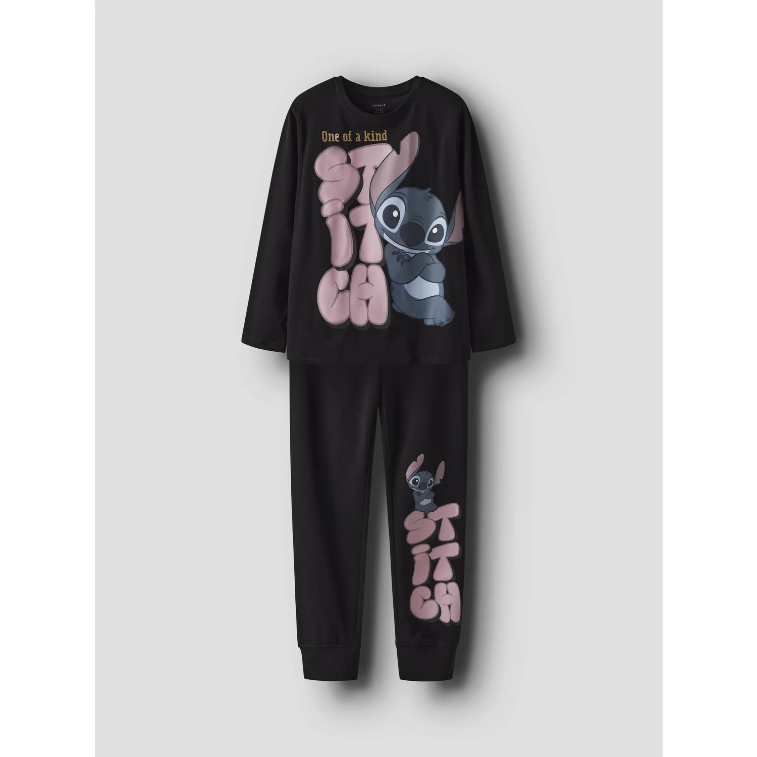 Name It Black Nkfolina Stitch Ls Nightset Wdi - Image 4