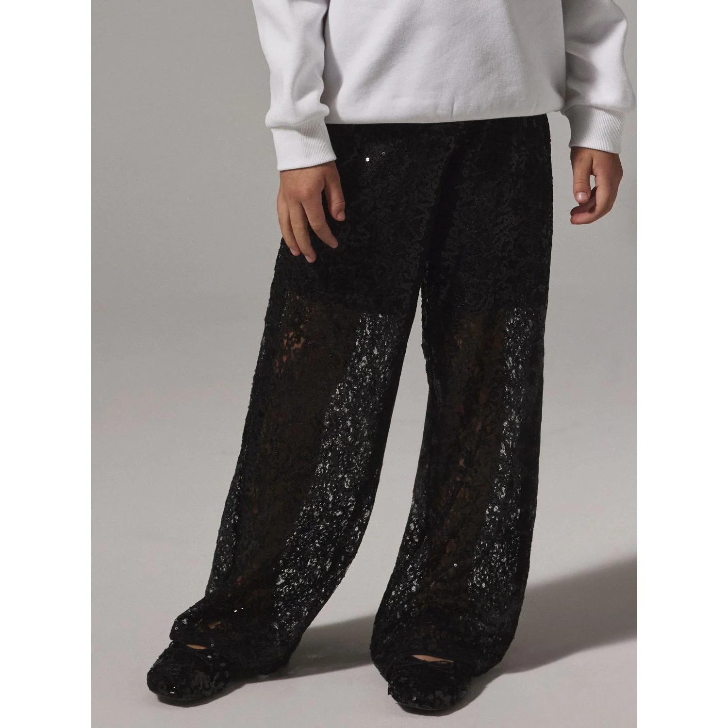 Name It Black Nkfrokia Wide Lace Pants - Image 3