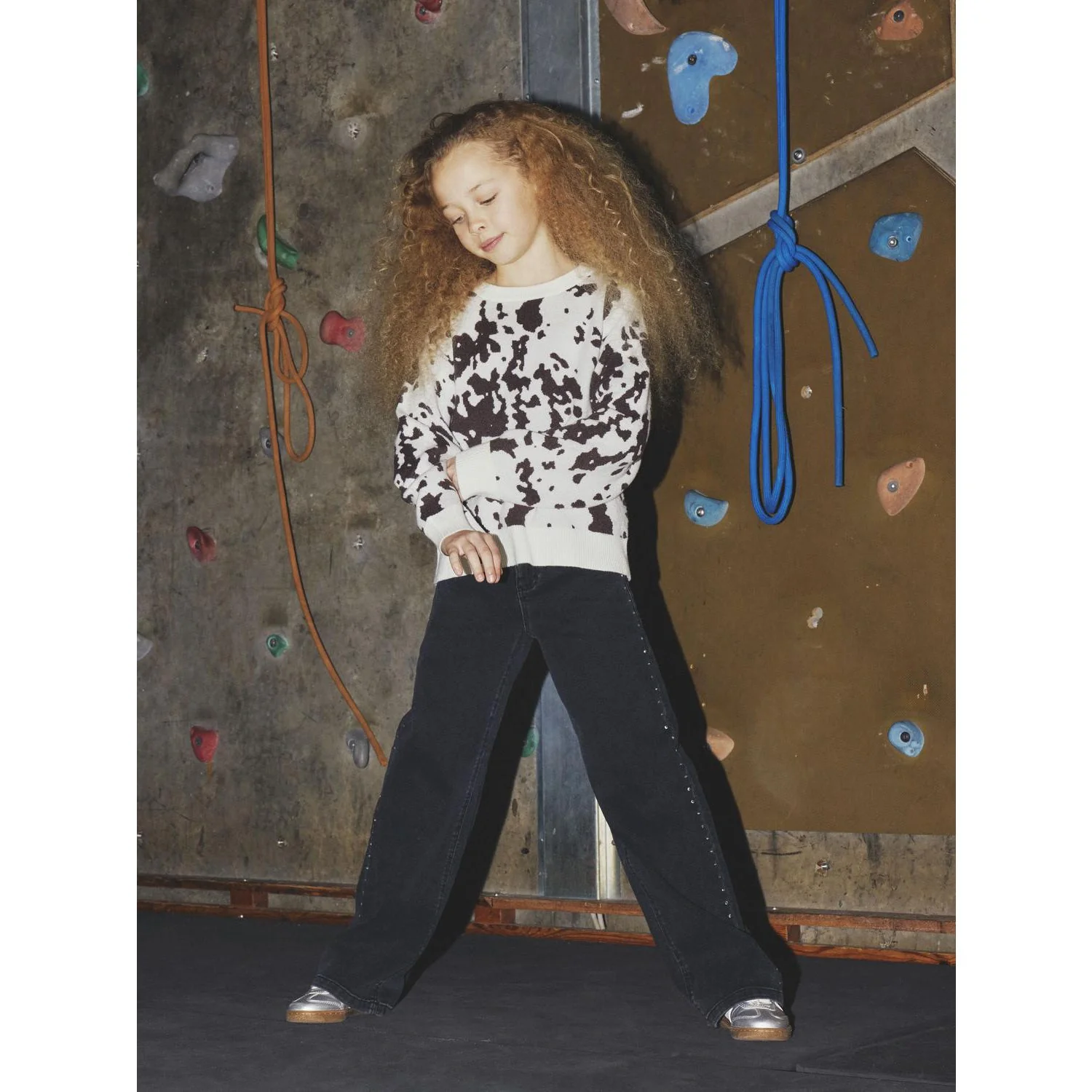 Name It Black Nkfrose Wide Rhinestone Jeans 8810-Bf O - Image 2
