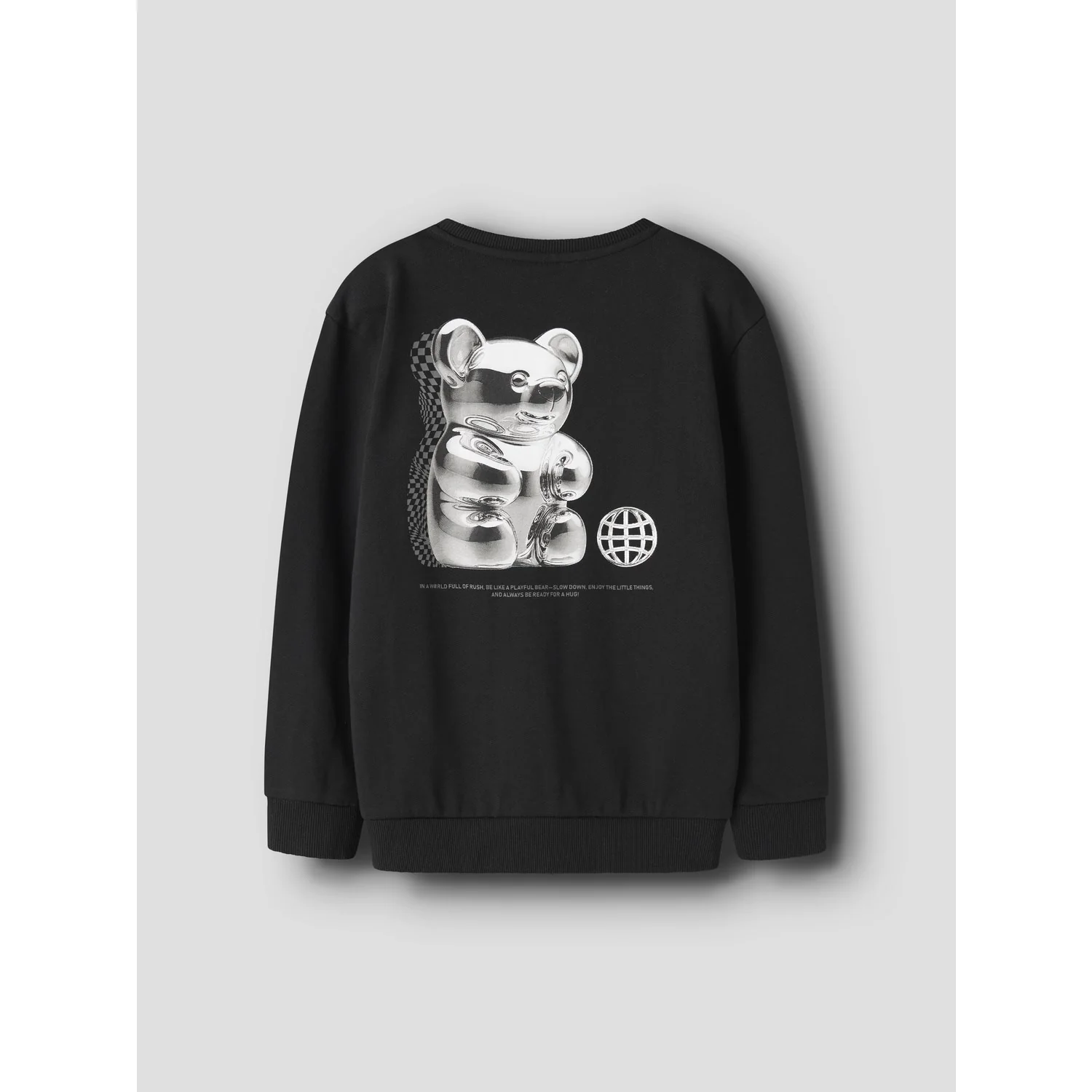 Name It Black Nkmdigu Ls Nreg Sweat Unb - Image 2