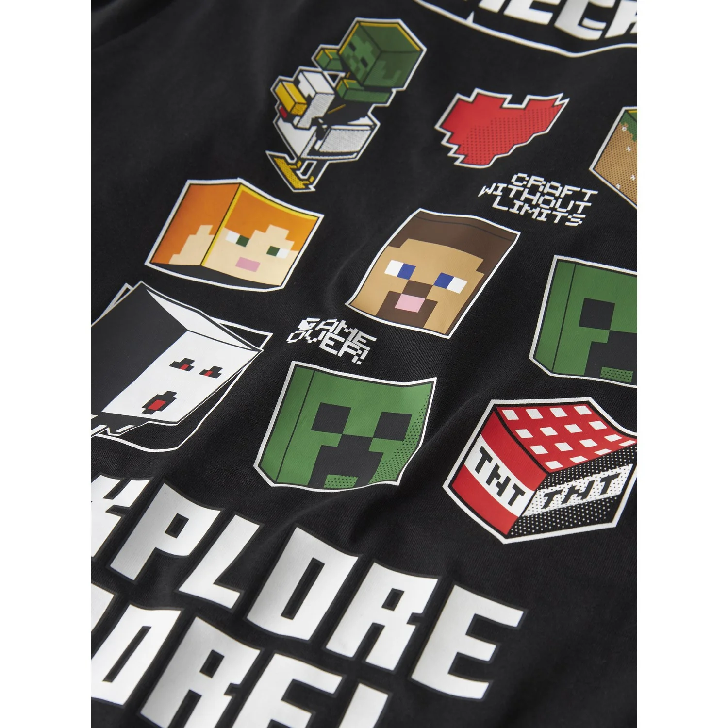 Name It Black Nkmjulio Minecraft Ss Nreg Top Box Bfu - Image 2