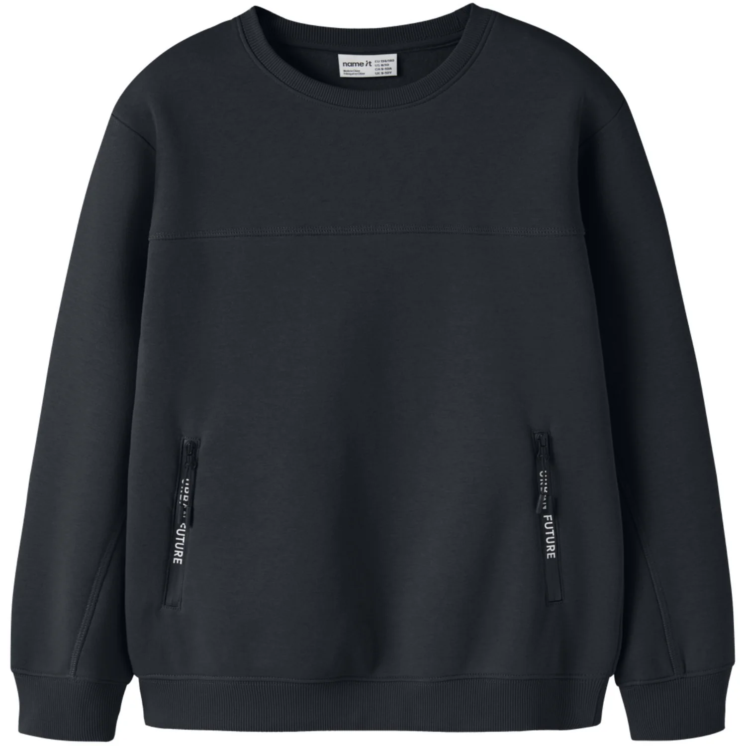 Name It Black Nkmleo Ls Nreg Sweat Bru