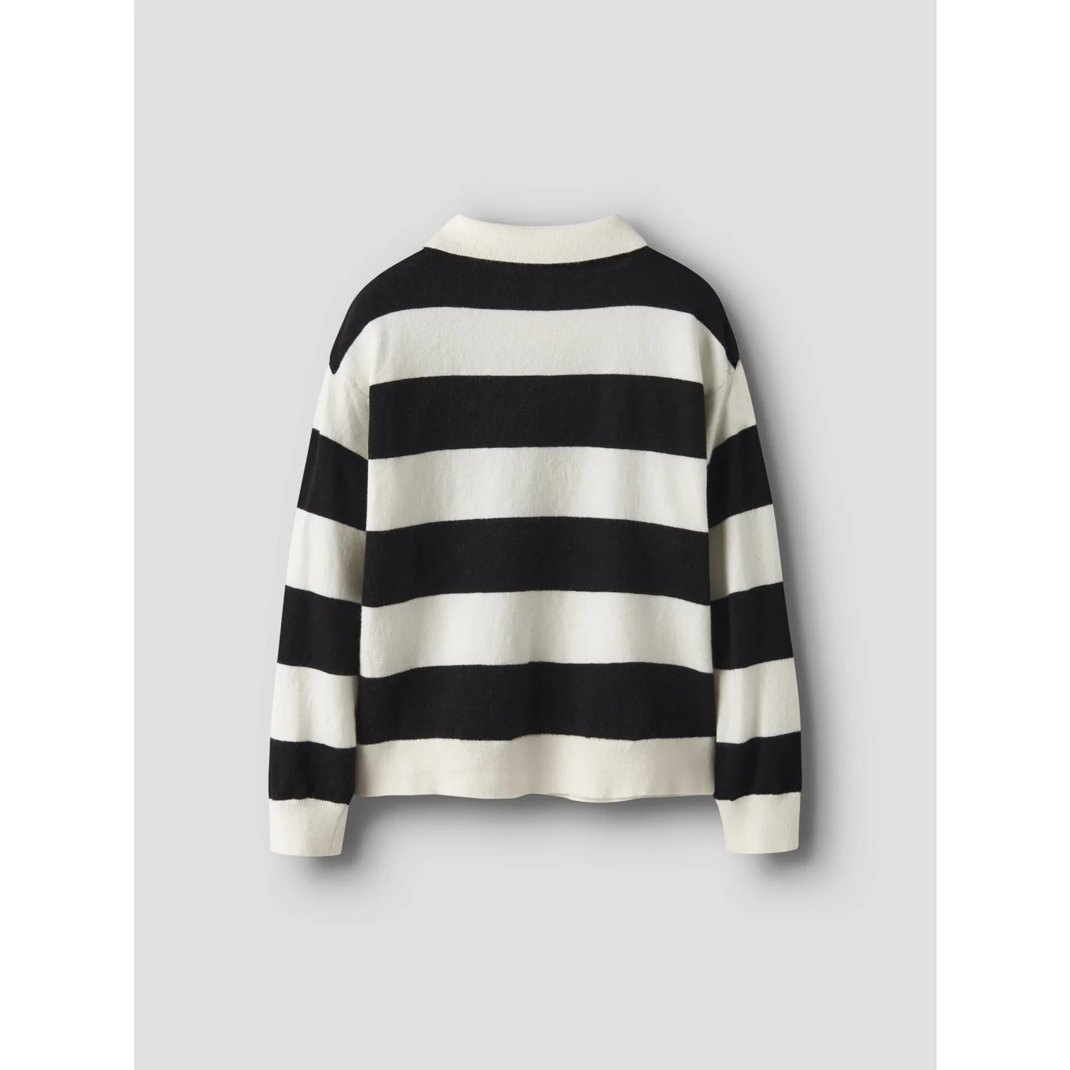 Name It Black Nkmobert Ls Loose Knit Polo - Image 2