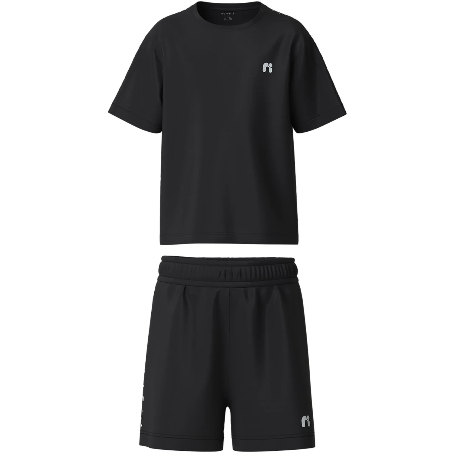 Name It Black Nkndemu Ss Nreg Shorts Set