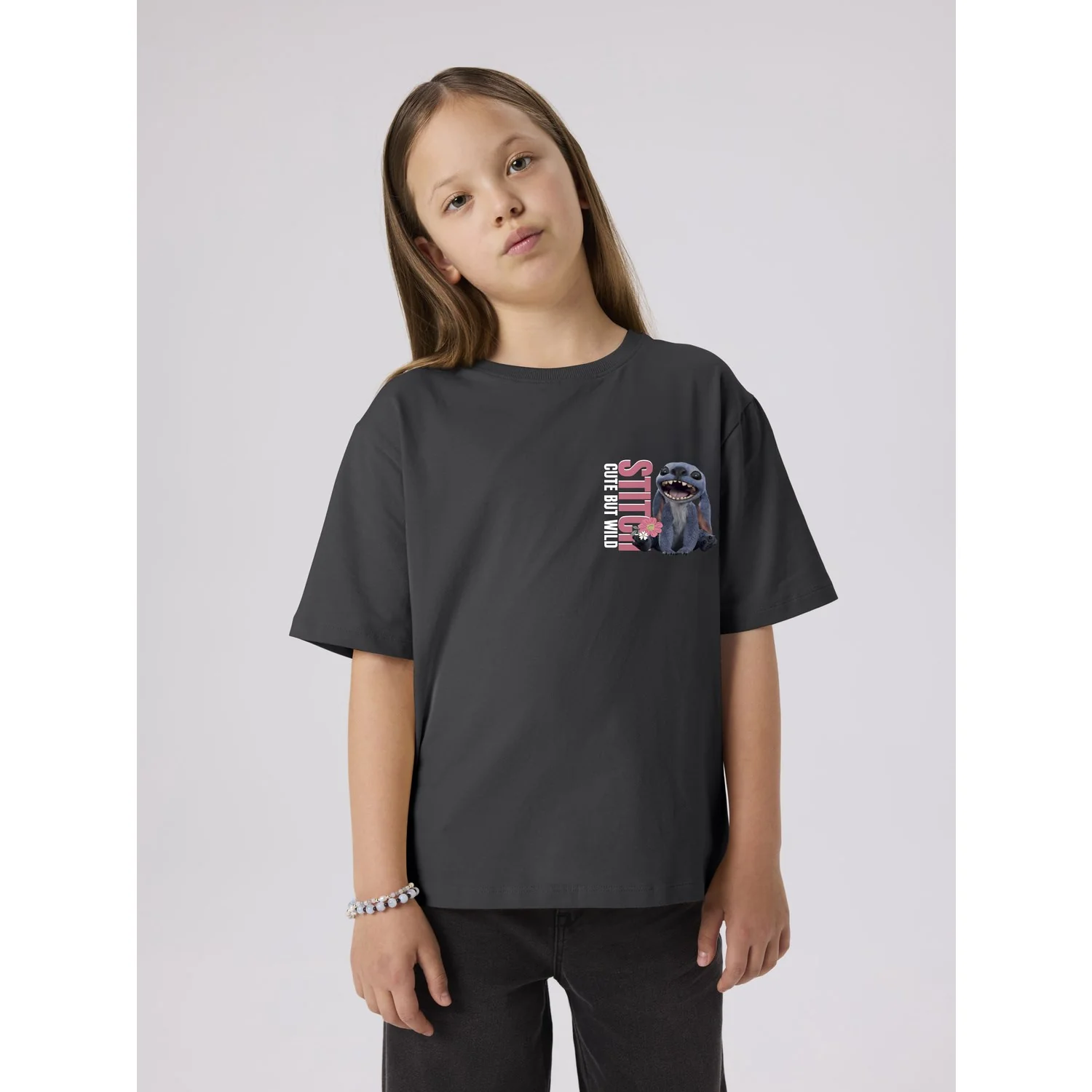 Name It Black Oyster Nkfjynin Stitch Ss Nreg Top Box Wdi - Image 2