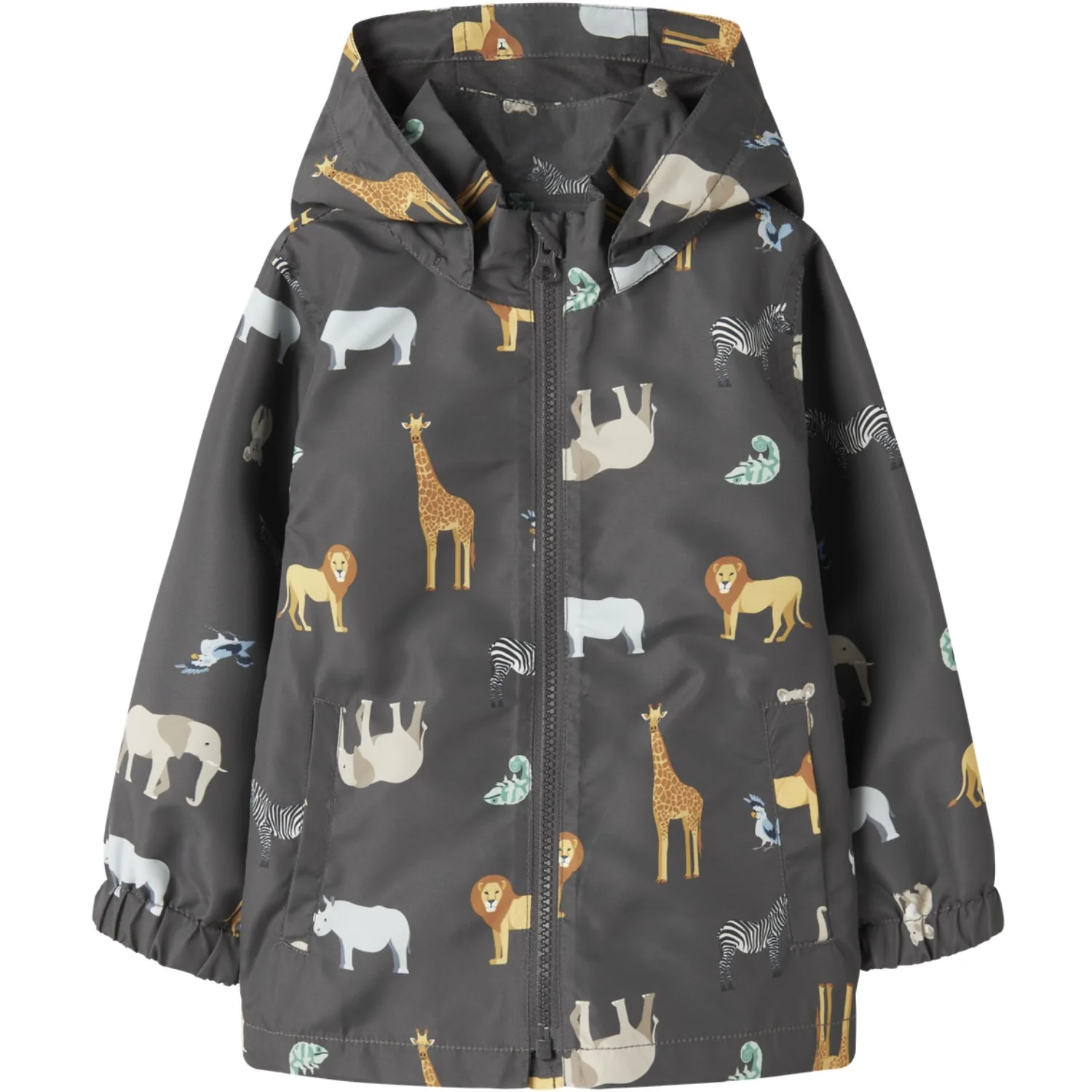 Name It Blackened Pearl 5 Safari Nmmmax Jacket Li Aop Noos