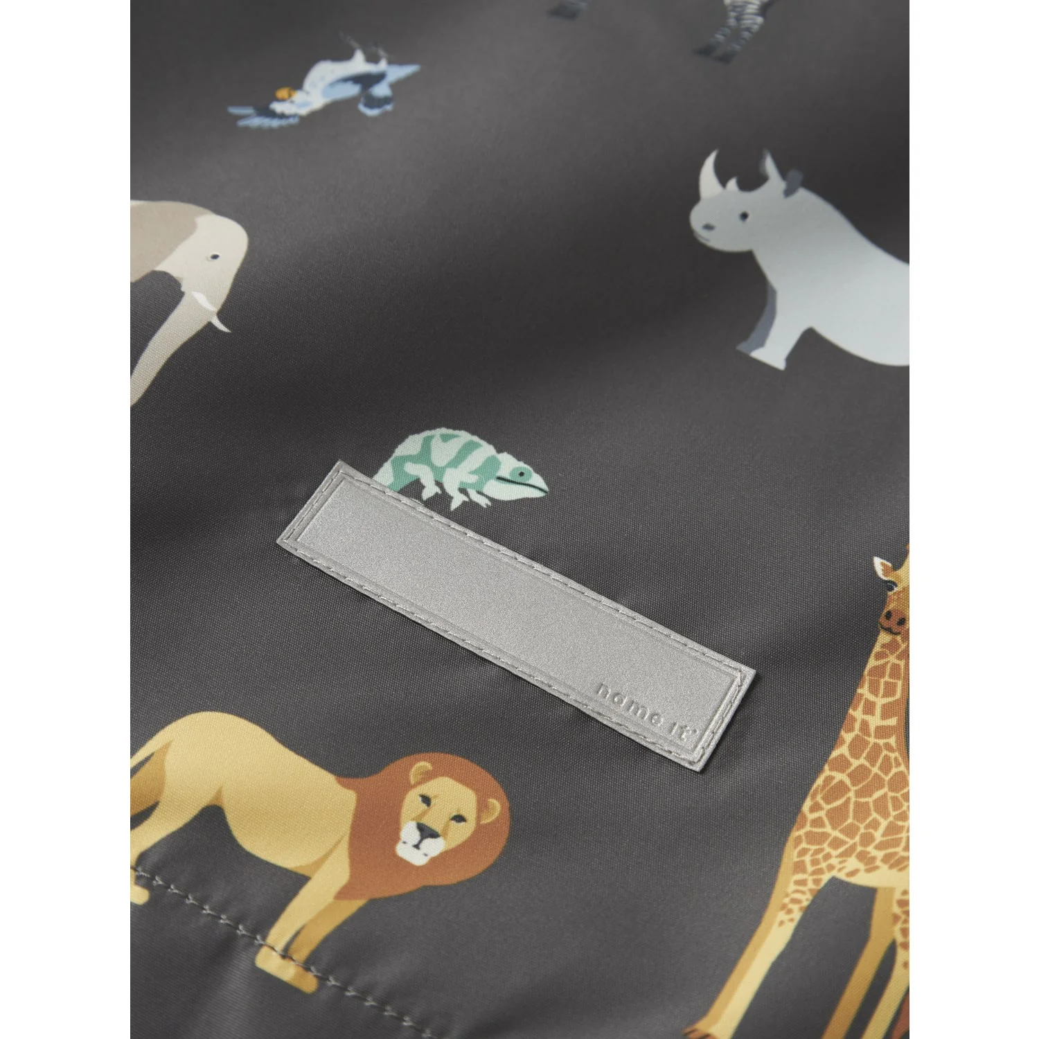 Name It Blackened Pearl 5 Safari Nmmmax Jacket Li Aop Noos - Image 3