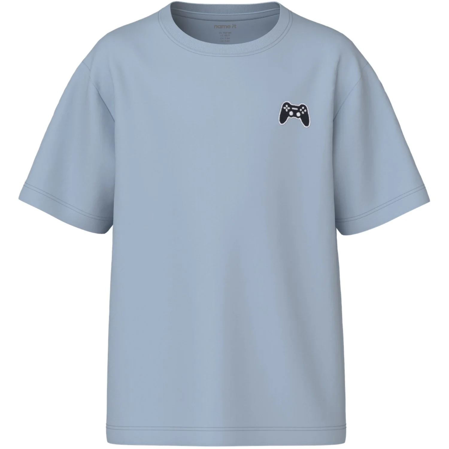 Name It Blue Fog Controller Embroidery Nkmvimpel Ss Nreg Top