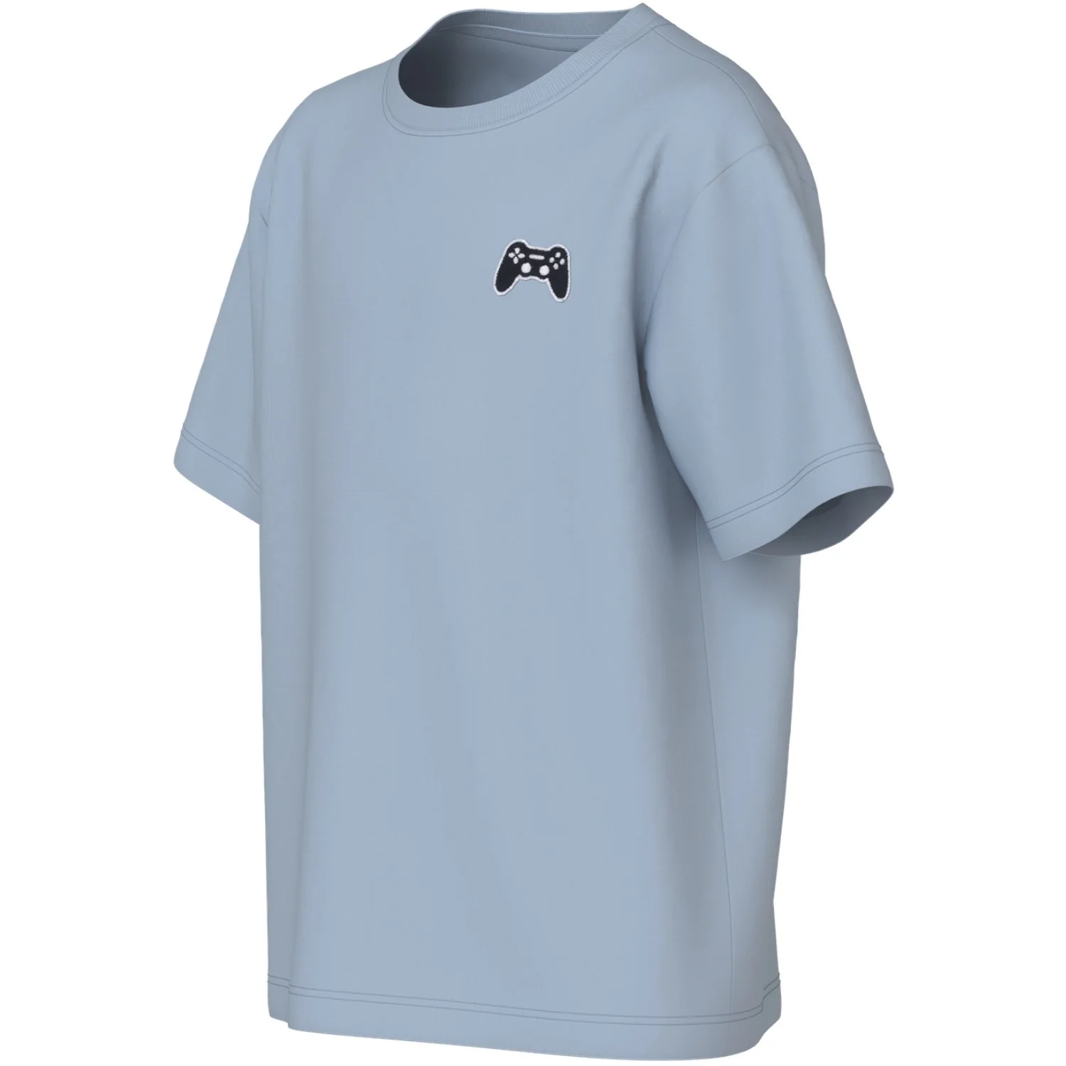 Name It Blue Fog Controller Embroidery Nkmvimpel Ss Nreg Top - Image 2