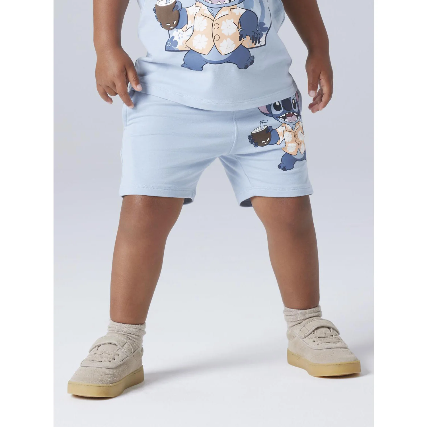 Name It Blue Fog Nmmal Stitch Nreg Long Sw Shorts Unb Wdi - Image 4