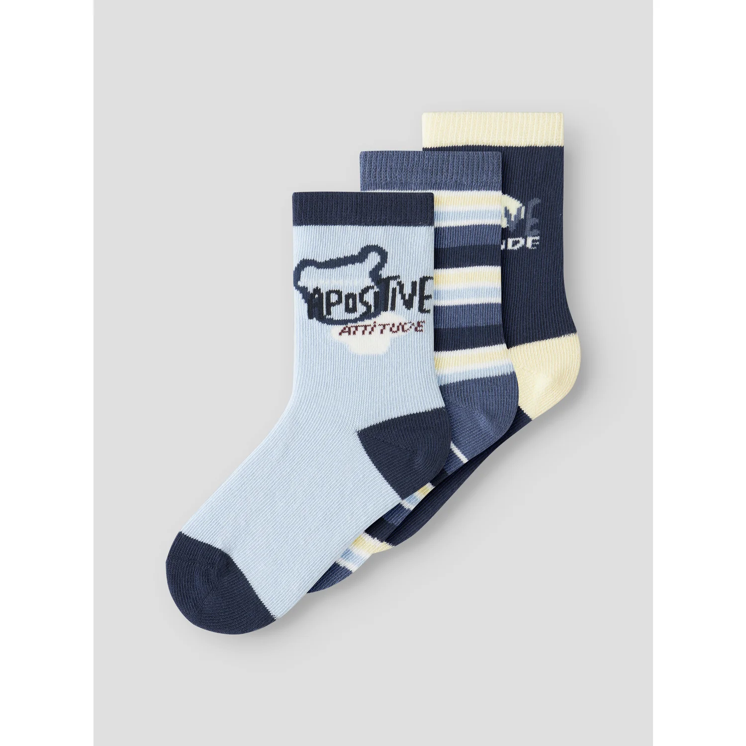 Name It Blue Fog Nmmdarvin 3P Socks - Image 4
