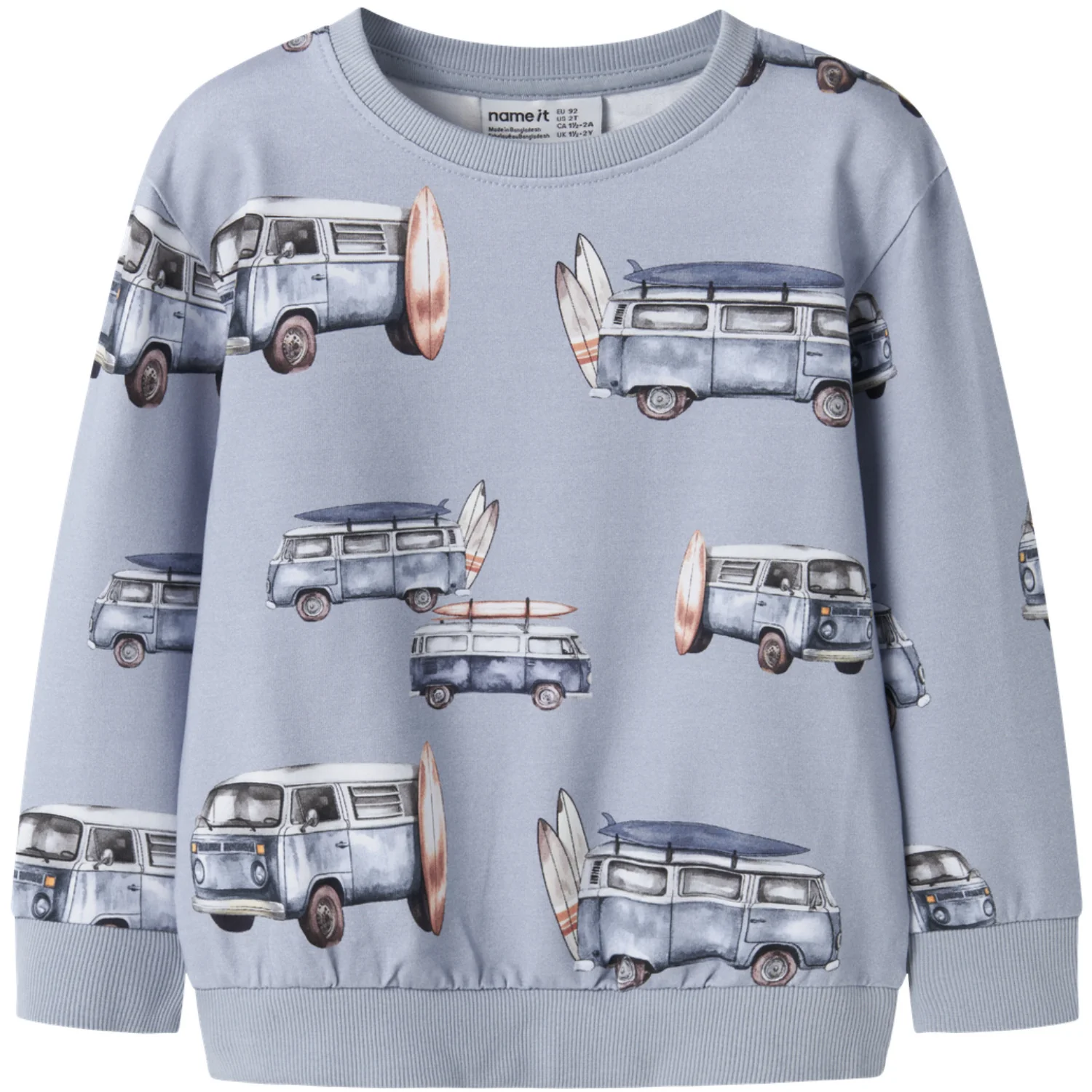 Name It Blue Fog Nmmjaxon Nreg Sweat Unb
