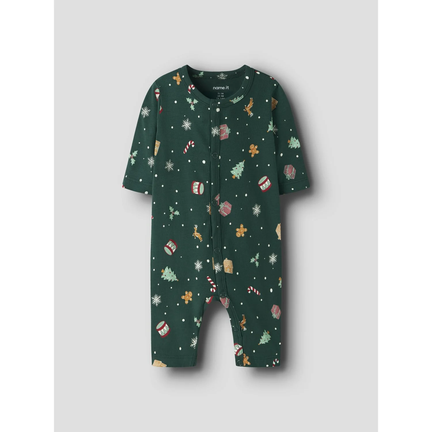 Name It Botanical Garden Xmas AOP Nbnvismas Ls Nightsuit - Image 5