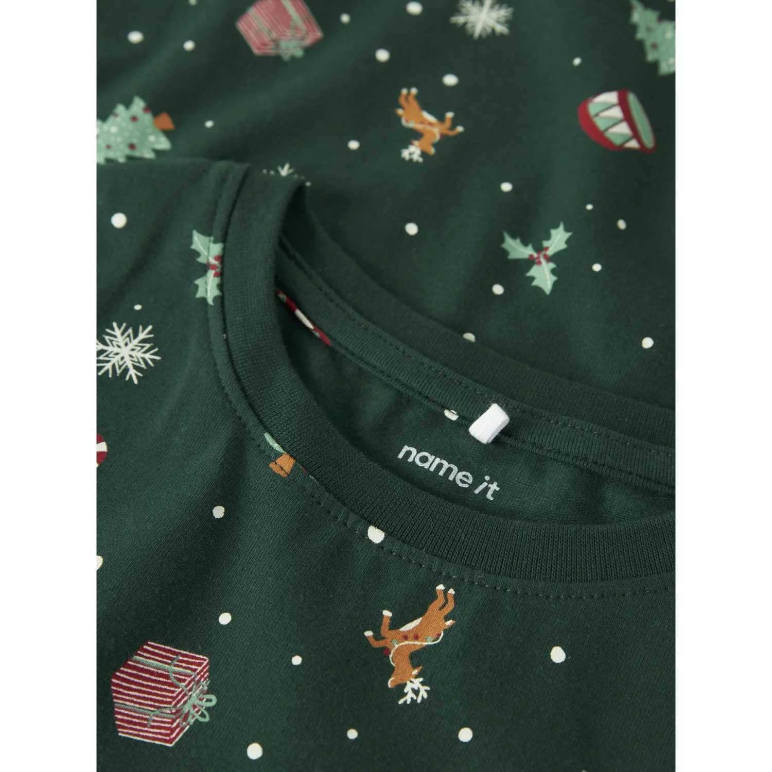 Name It Botanical Garden Xmas AOP Nknvismas Ls Nightset - Image 2