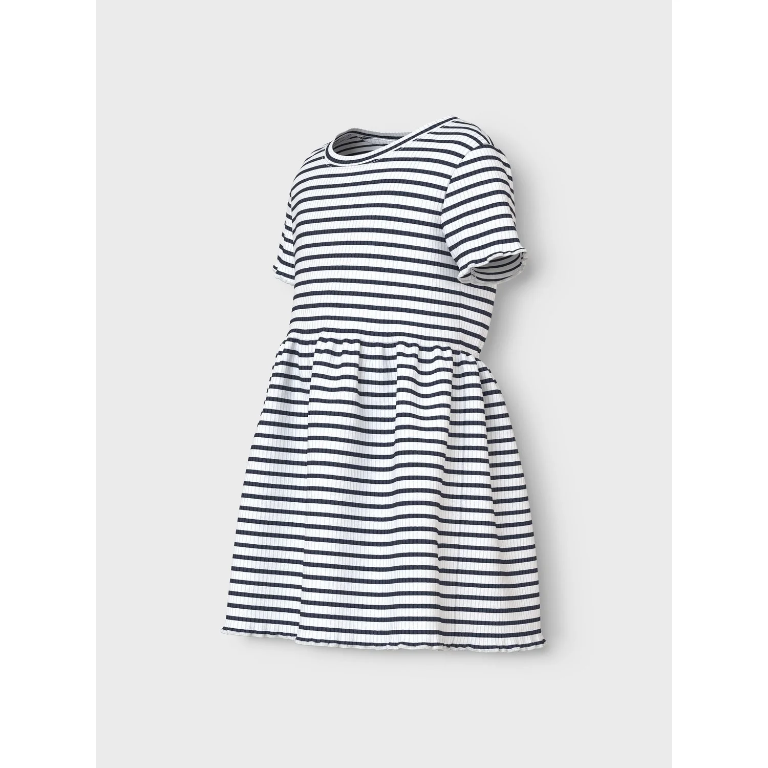 Name It Bright White Blue Nmfvemma Ss Dress - Image 2