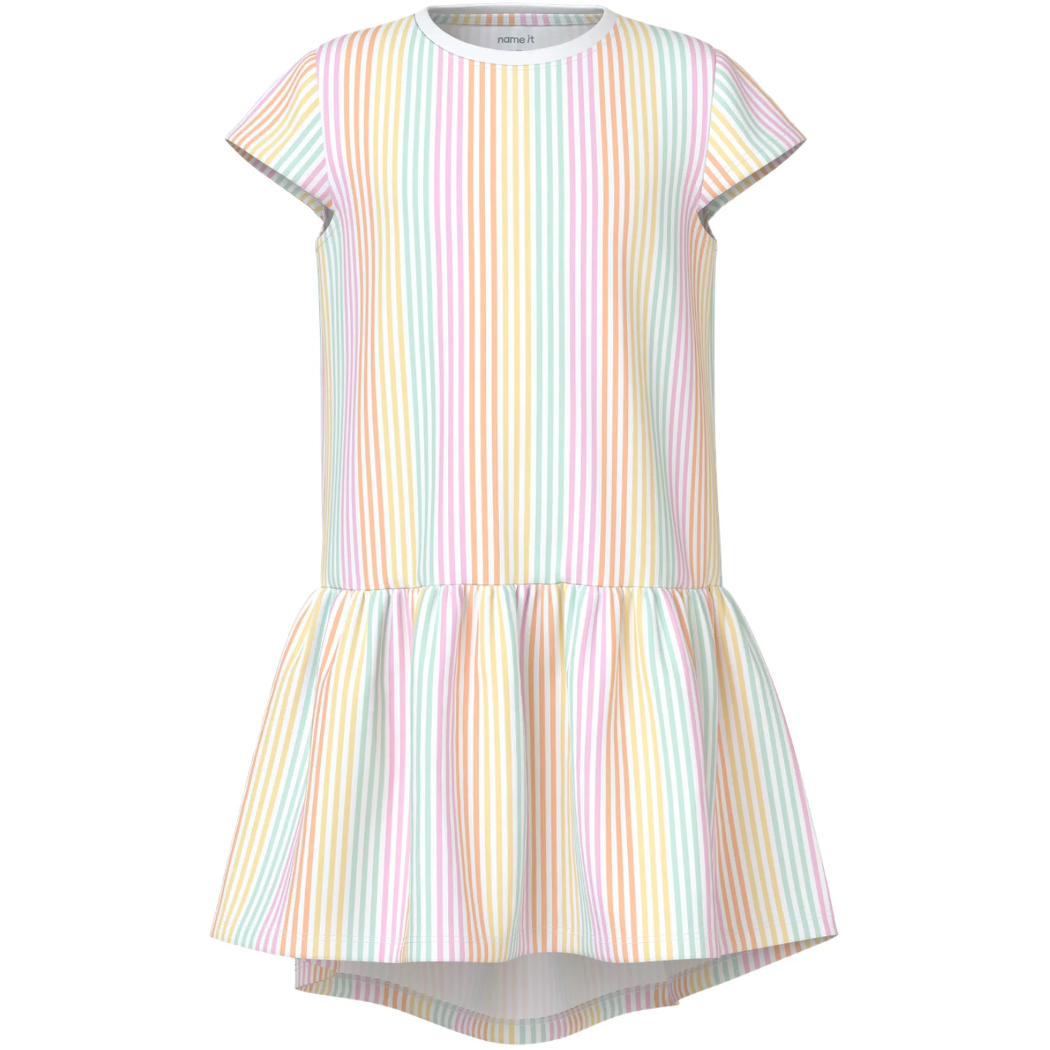 Name It Bright White Cool Stripe Nkfvigga Capsl Dress