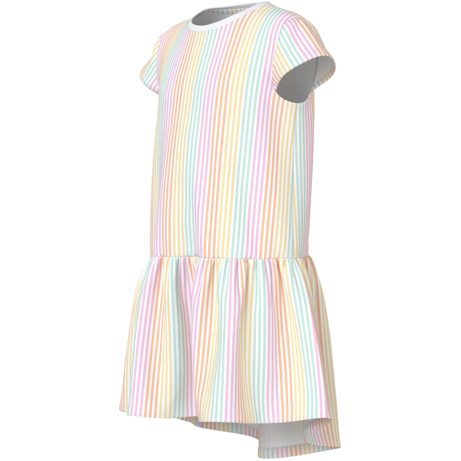 Name It Bright White Cool Stripe Nkfvigga Capsl Dress - Image 3